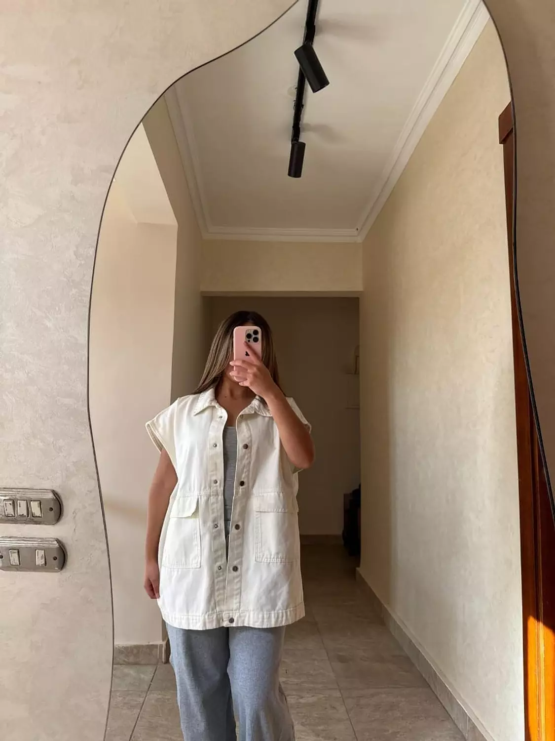 Long Gabardine Vest hover image