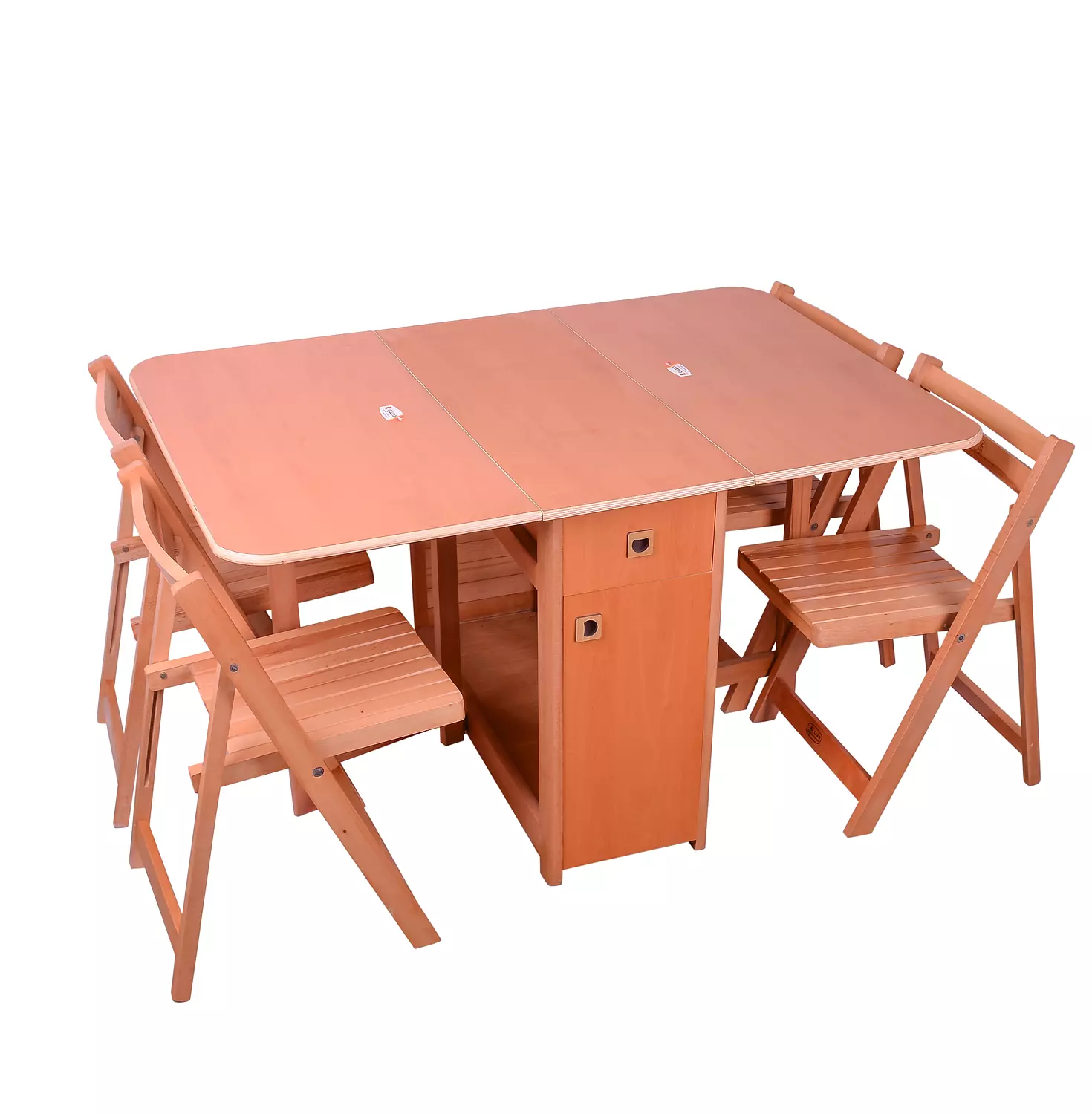 ترابيزه زان مفصليه فروميكا 135*95سم + 4 كرسي hover image