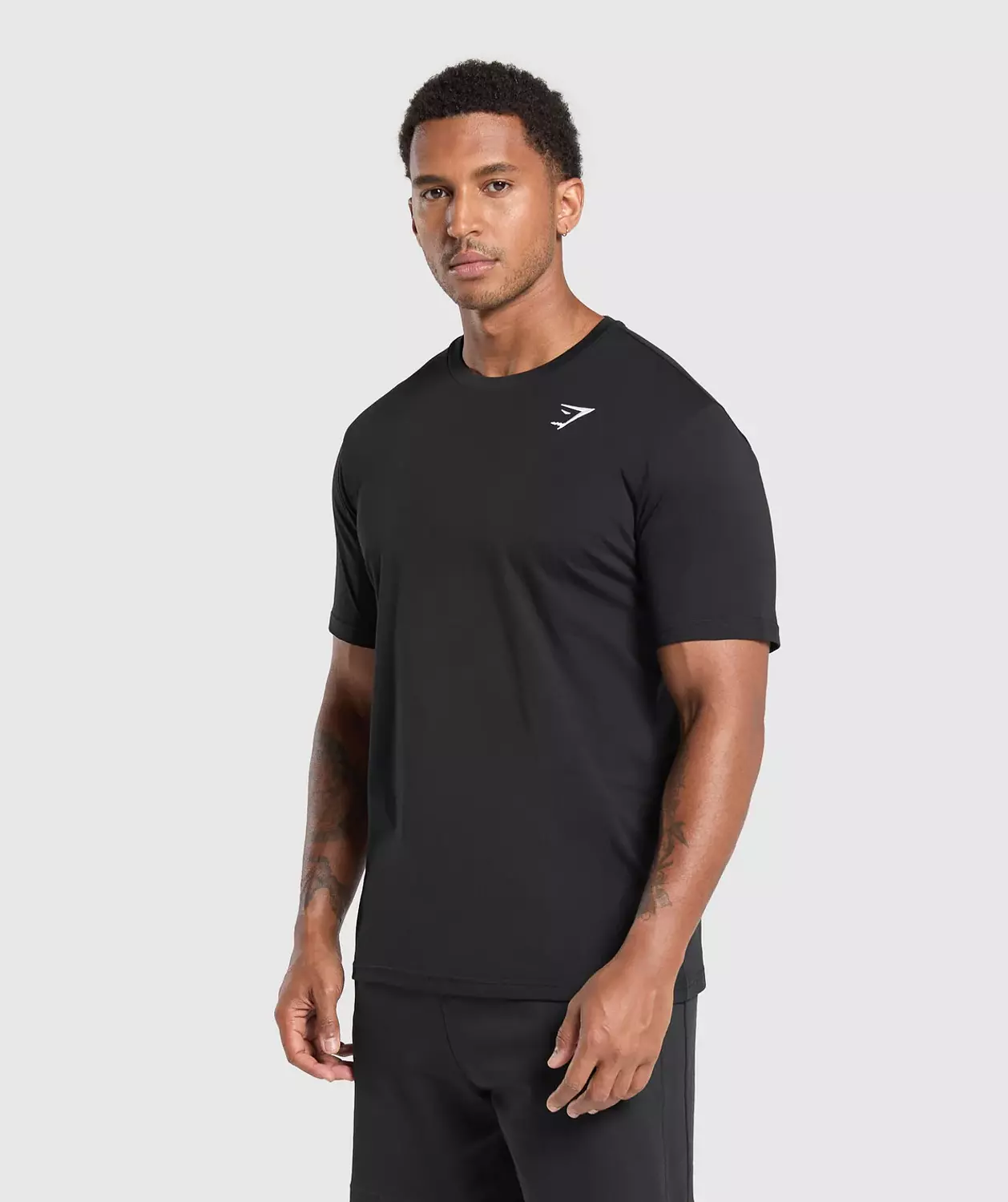 CREST T-SHIRT GYM SHARK black  2