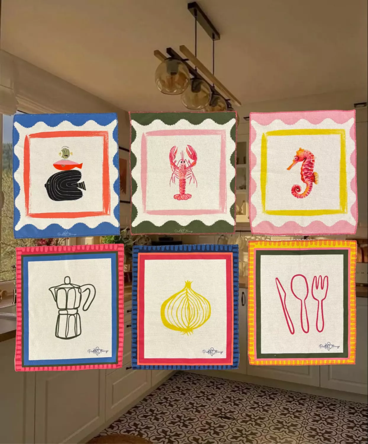 pretty kitchen towels sets