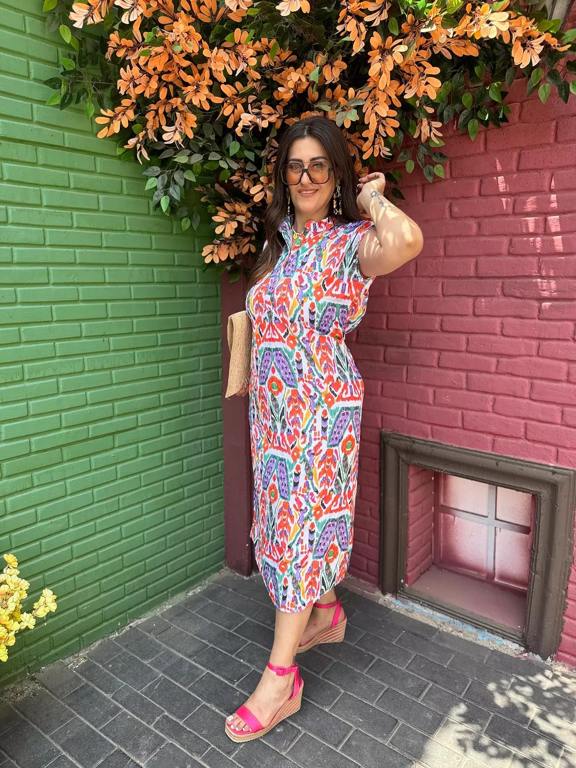 summery printed dress 2