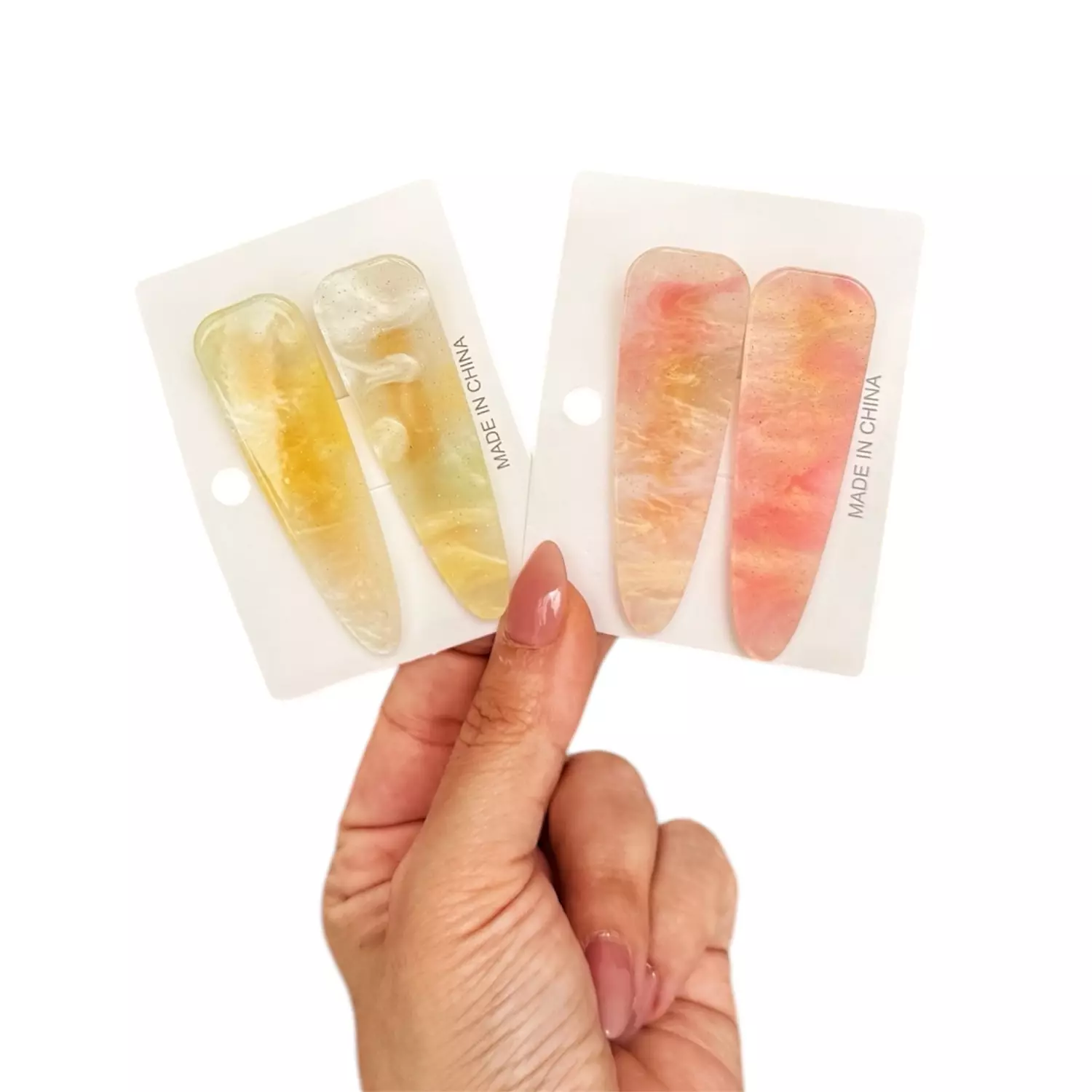 Hello Spring 2 Pc Resin Hair Clip Set image