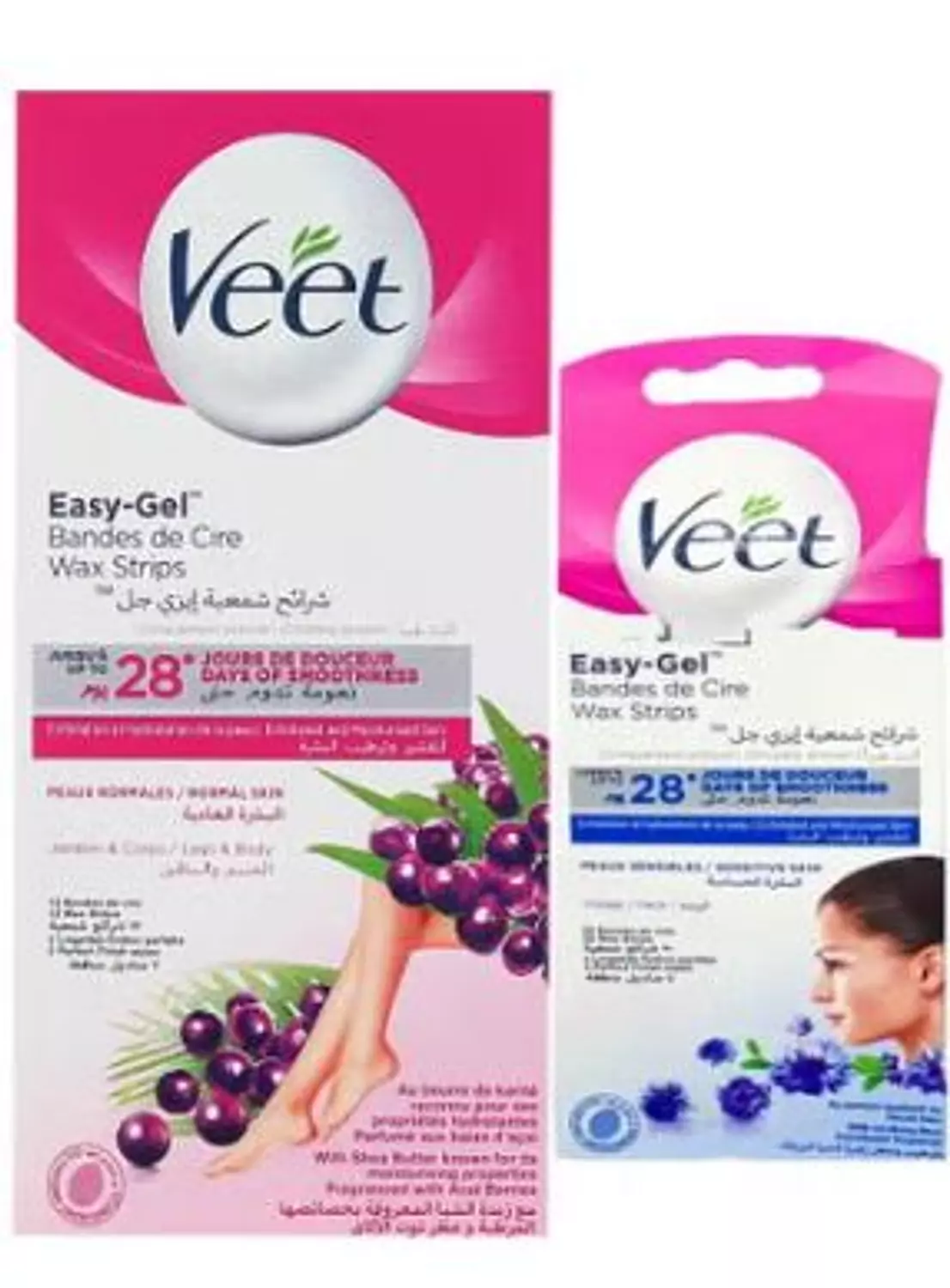 OFFER - VEET BODY WAX STRIPS FOR NORMAL SKIN + VEET FACIAL WAX STRIPS FREE image