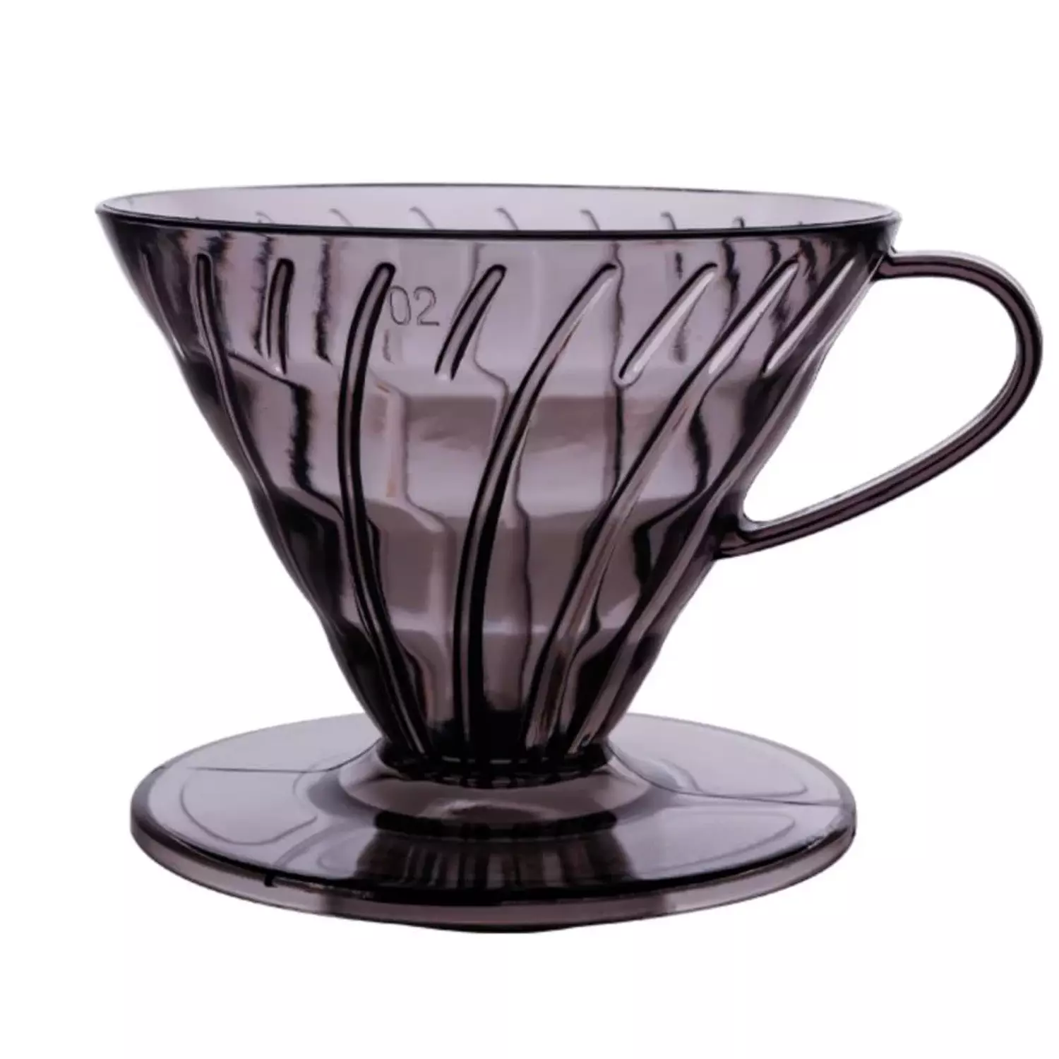 كوب ترشيح اسود V60 اكريليك للقهوة المقطرة Dripper  image