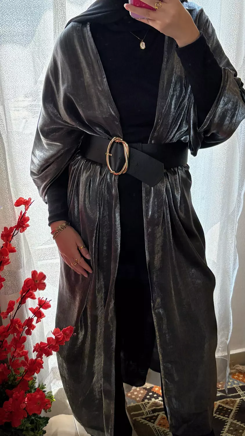 Shimmery Kaftan - Silver 7