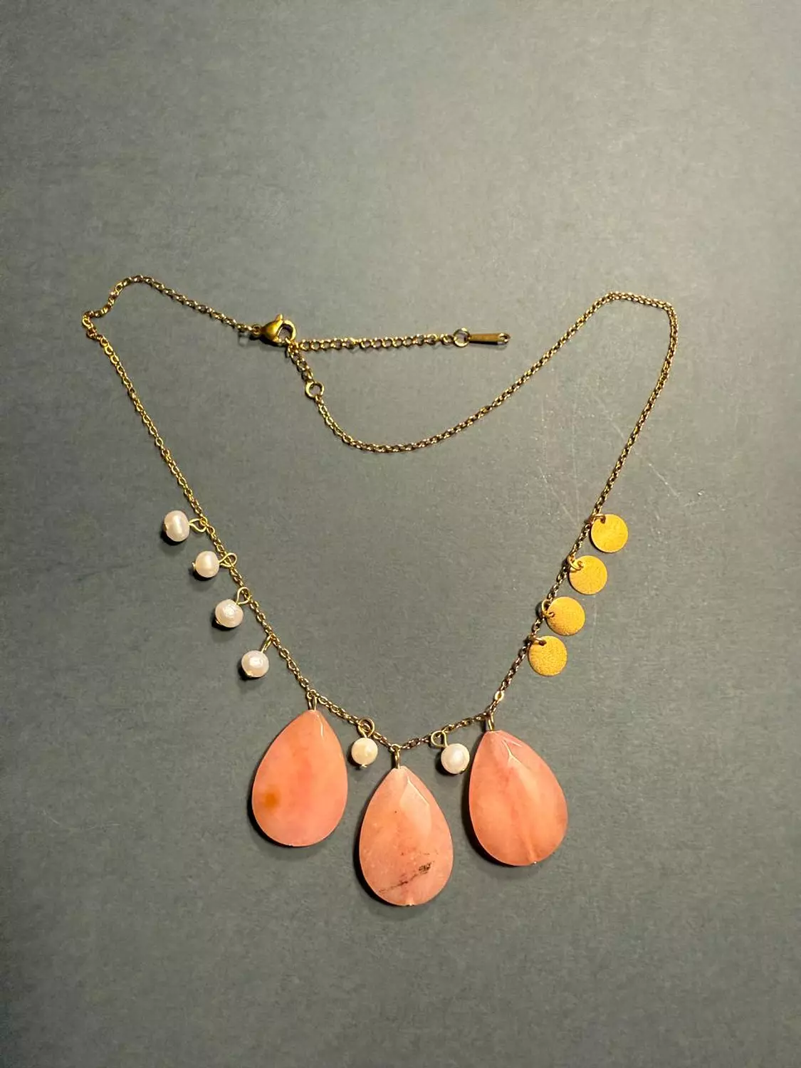 Delicate gemstones necklace 1