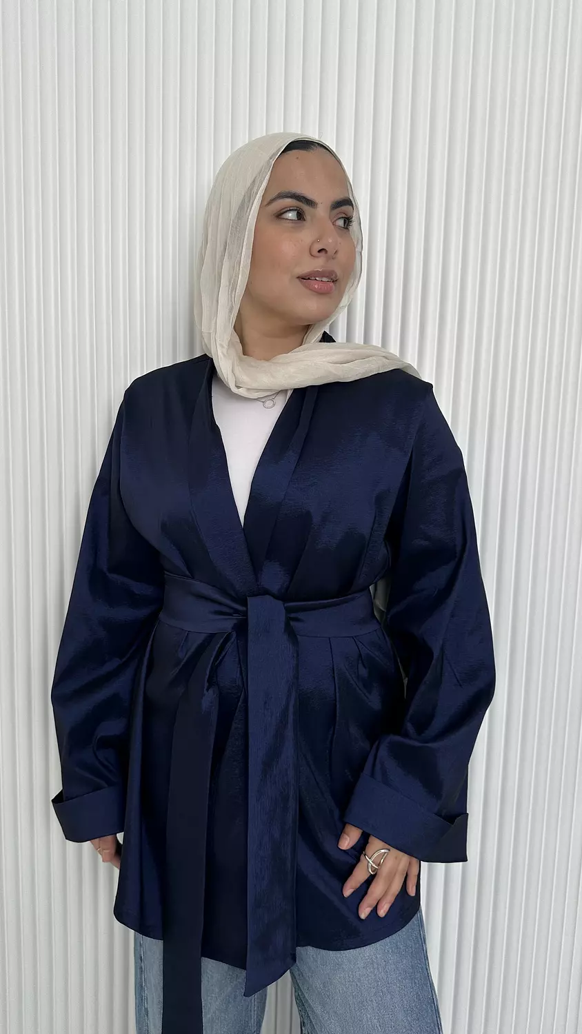 Mirelle Cardigan In Navy Blue  5