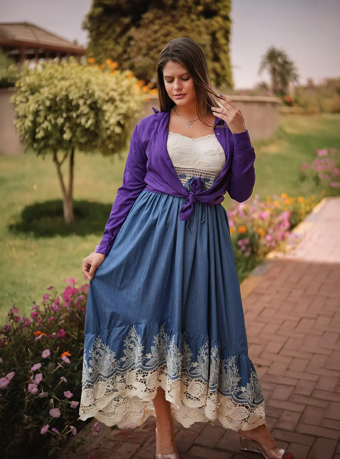 Light jeans dress 1