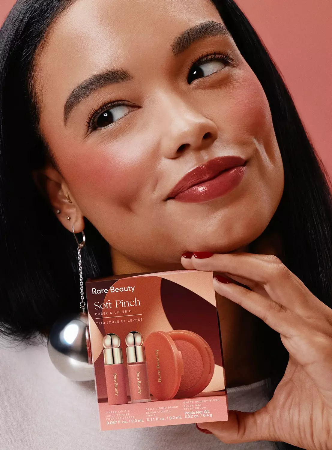 Rare Beauty by Selena Gomez  Soft Pinch Cheek & Lip Trio Makeup Gift Set 7