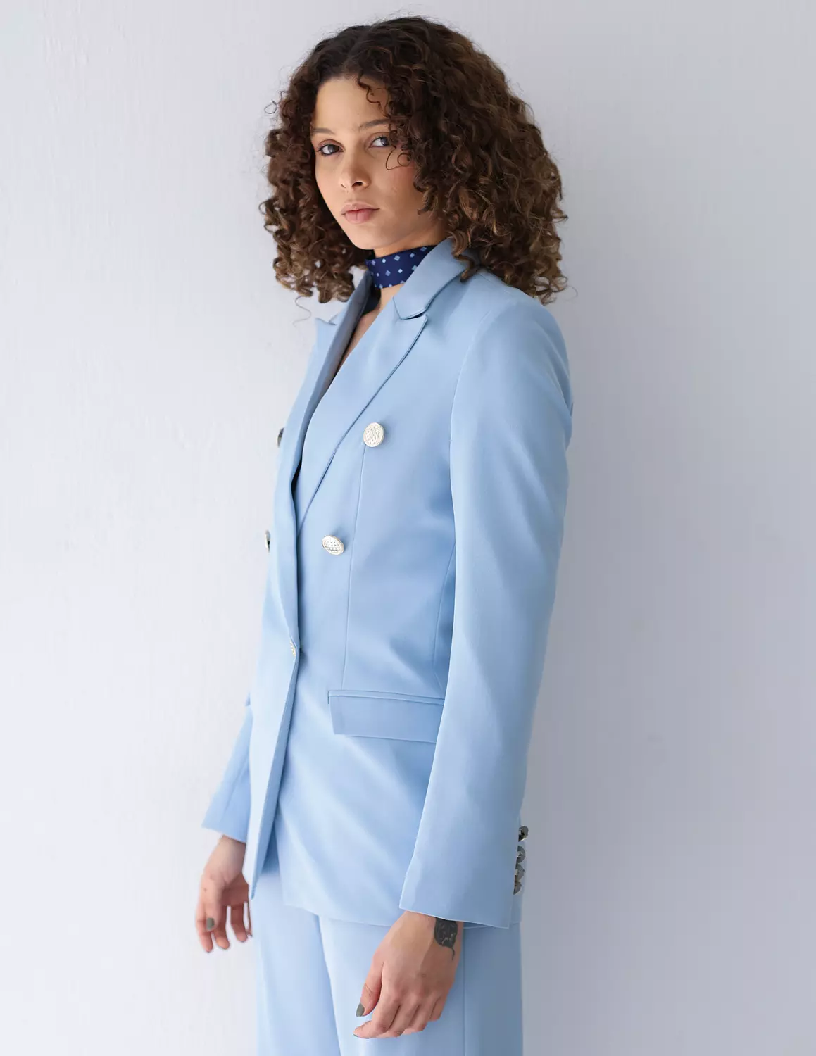 Sky Whisper double breasted blazer 4
