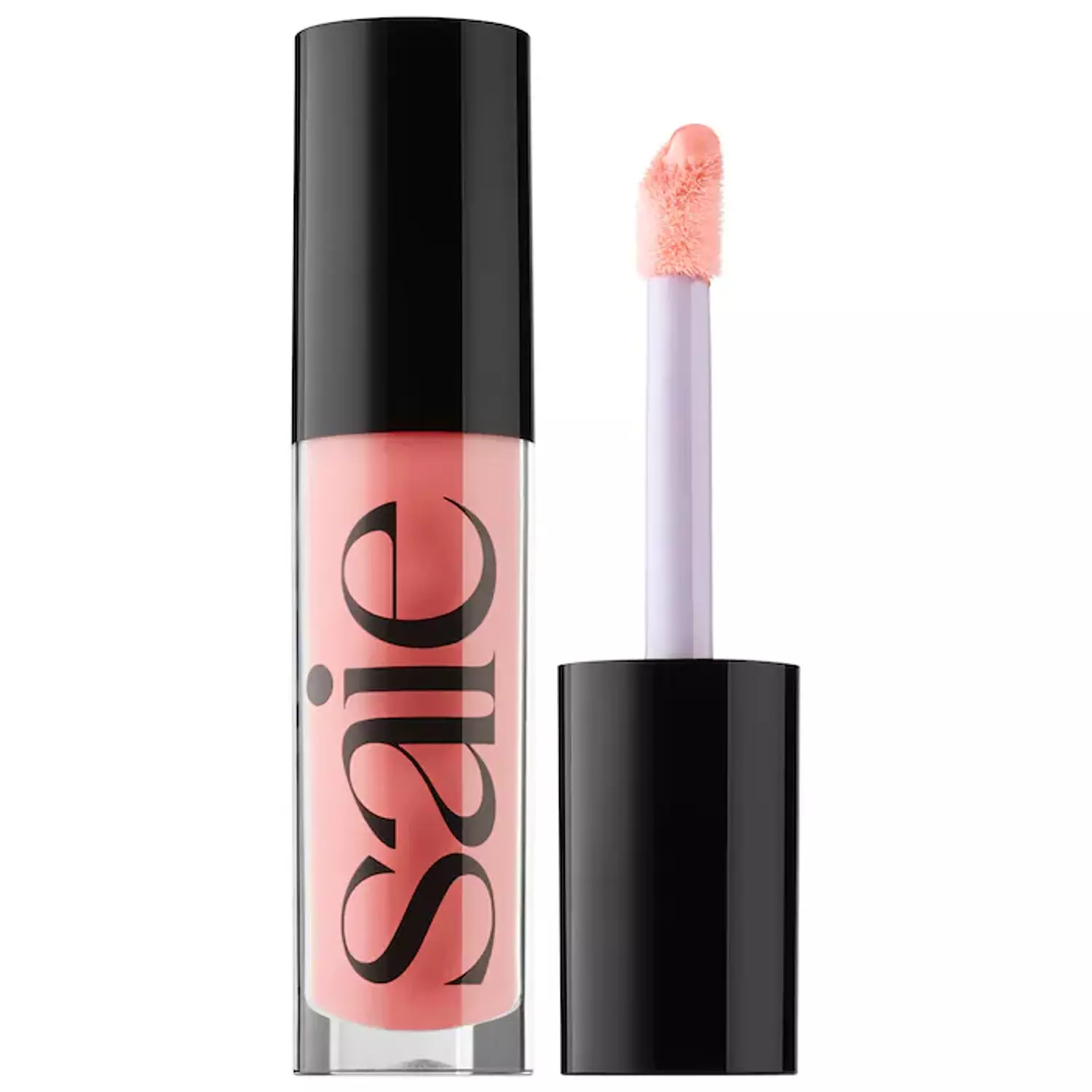 Saie Glossybounce™ High-Shine Hydrating Lip Gloss Oil Kiss - clear