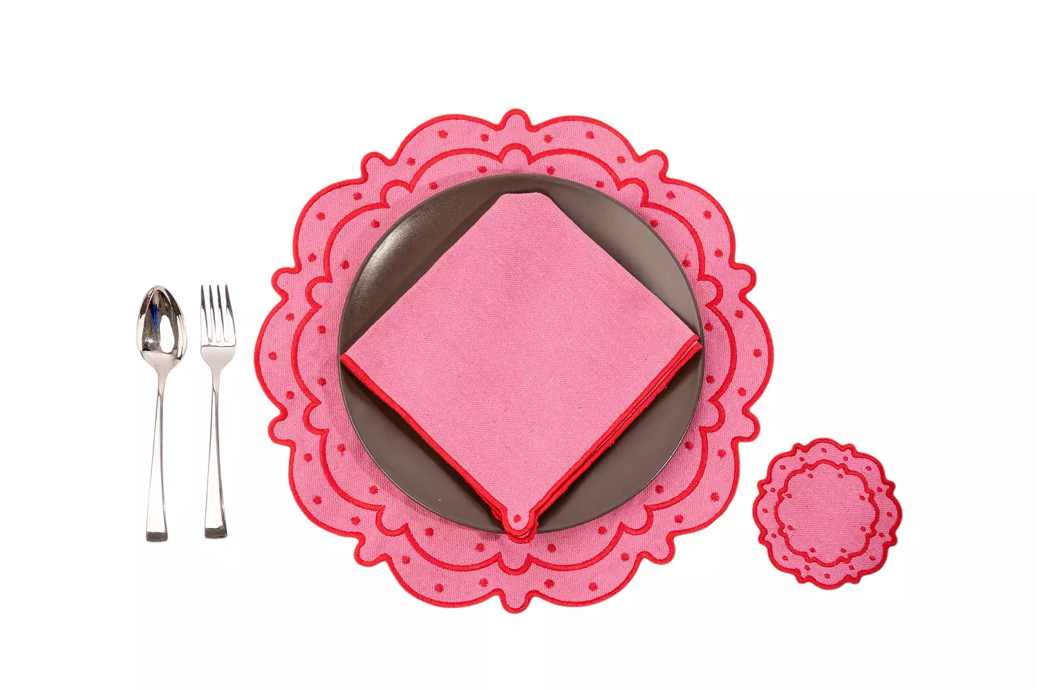 Placemat Set of 6 " Pinky "