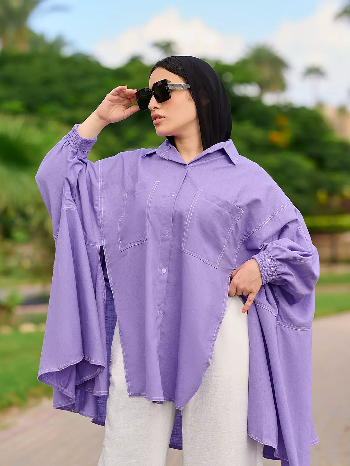Hayat Blouse in Purple 6