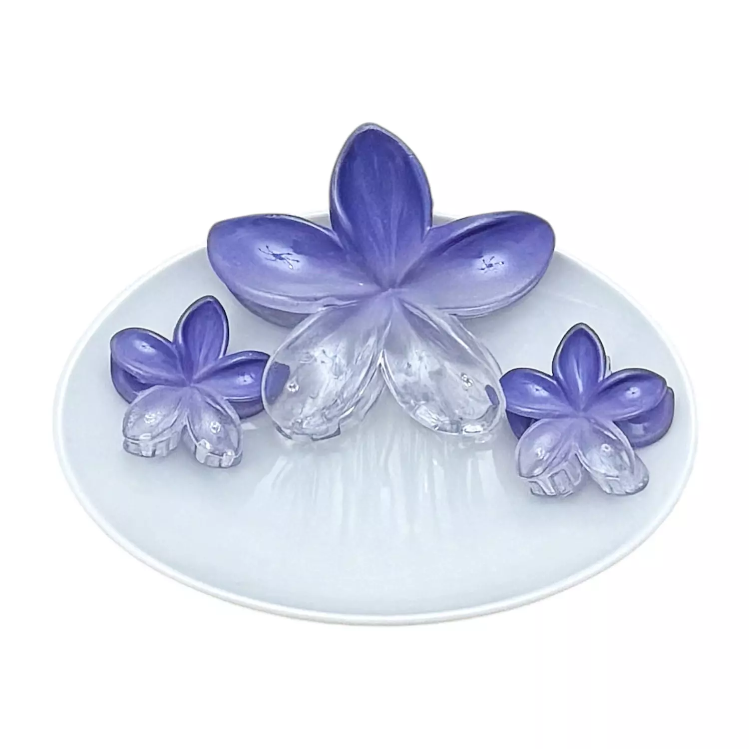 3 Pc Purple See-Thru Set image