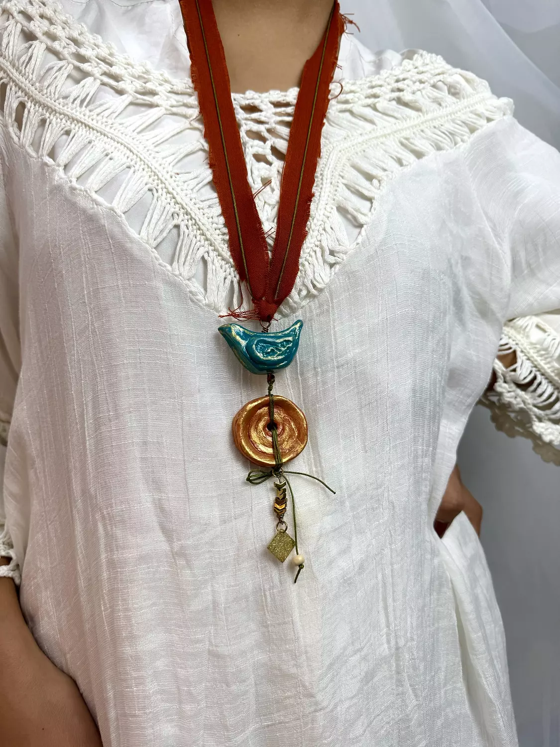 Mixed Media necklace by R.A .jewelry  image