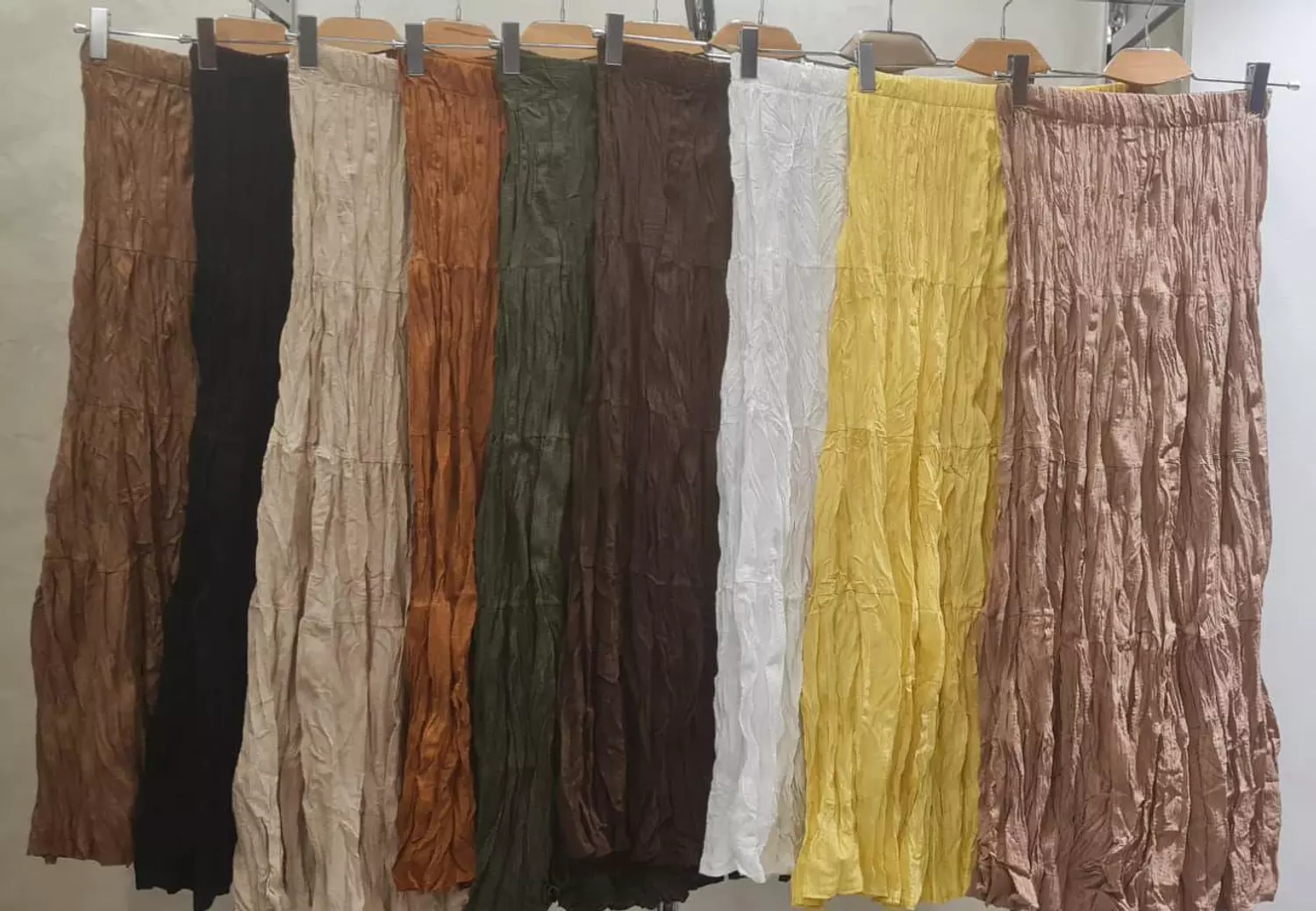 Crinkled Maxi Skirt 2