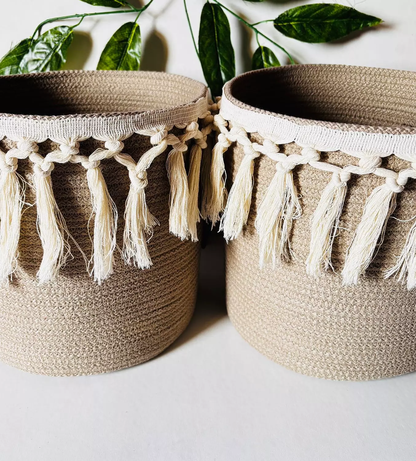 Boho Rope Storage Basket 2