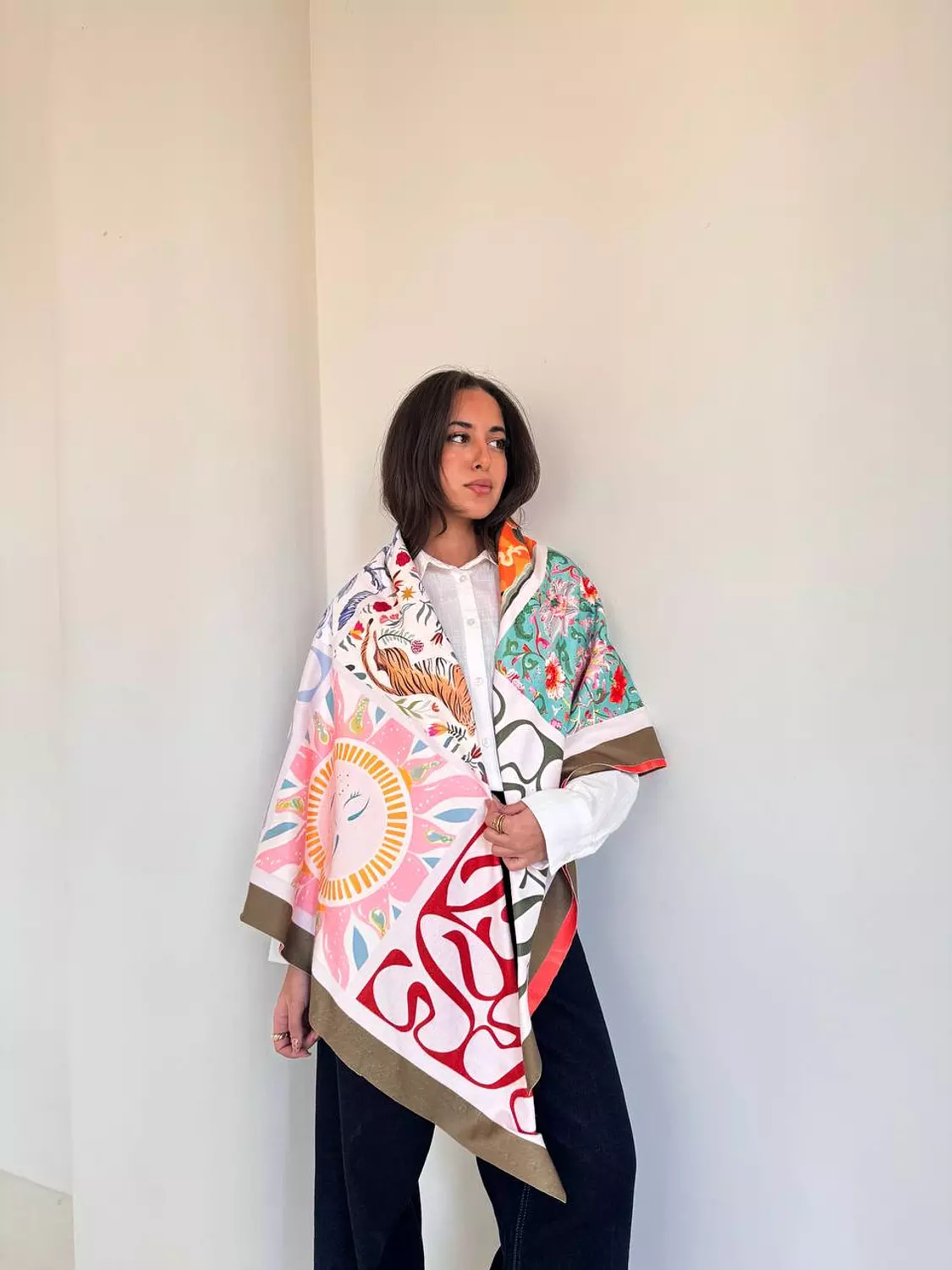 Double-Sided Orange Scarf image