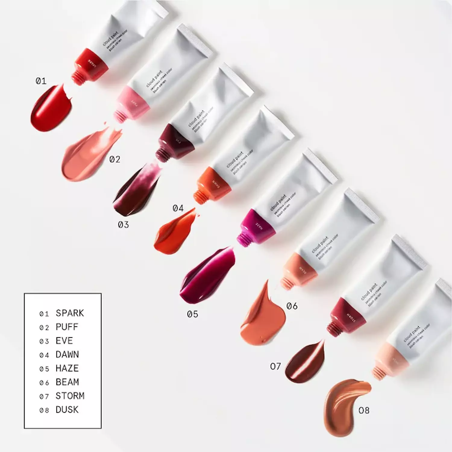 Glossier Cloud Paint Gel Cream Blush Color: Puff - light cool pink 3