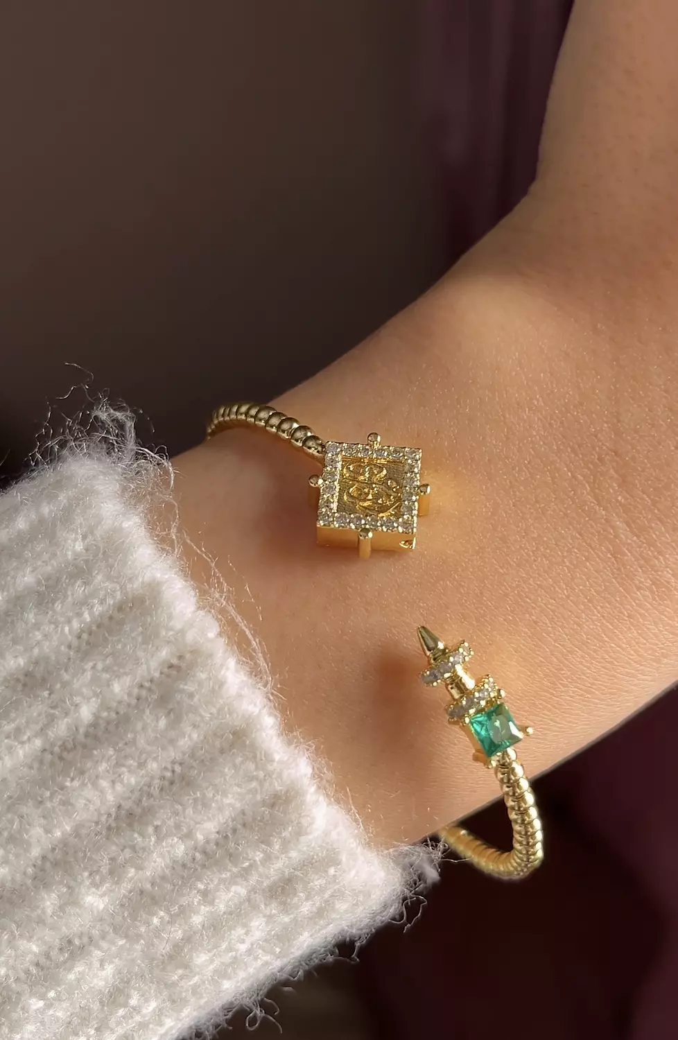 Emerald Green أنت عمري Bangle  image