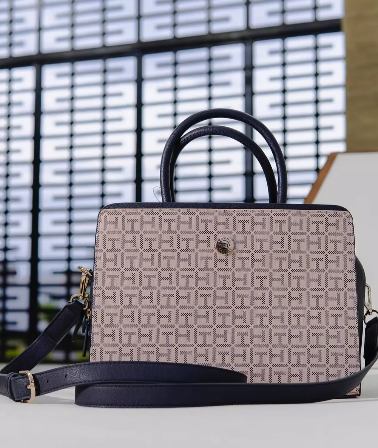 Tommy Hilfiger Monogram Satchel Bag  image