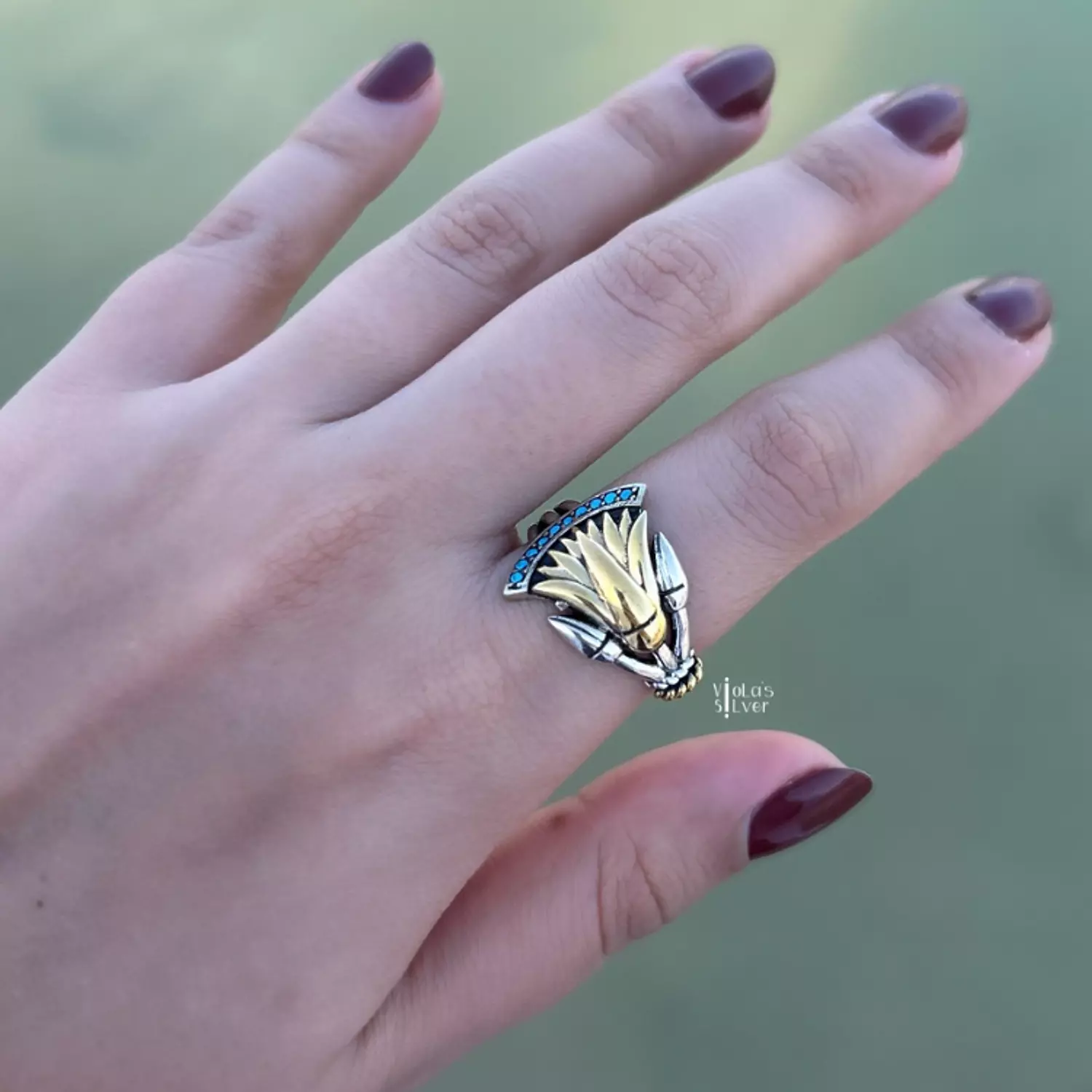 Lotus ring (Gold Plated) image
