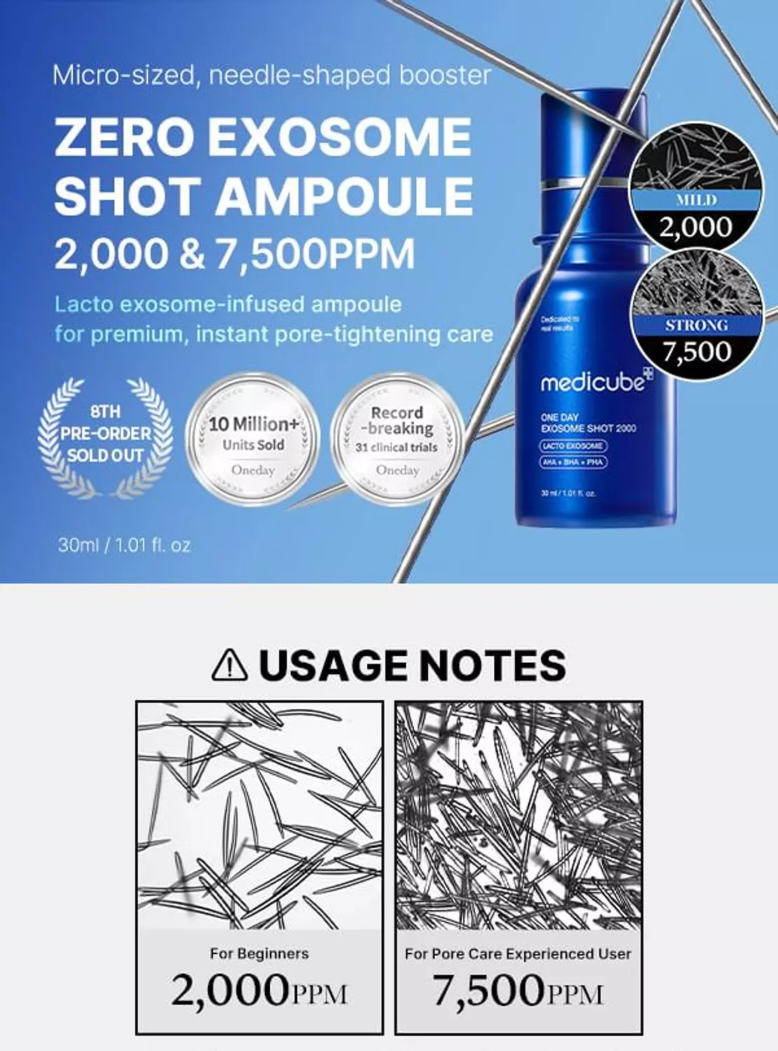 Medicube - One Day Exosome Shot Pore Ampoule 7500 1