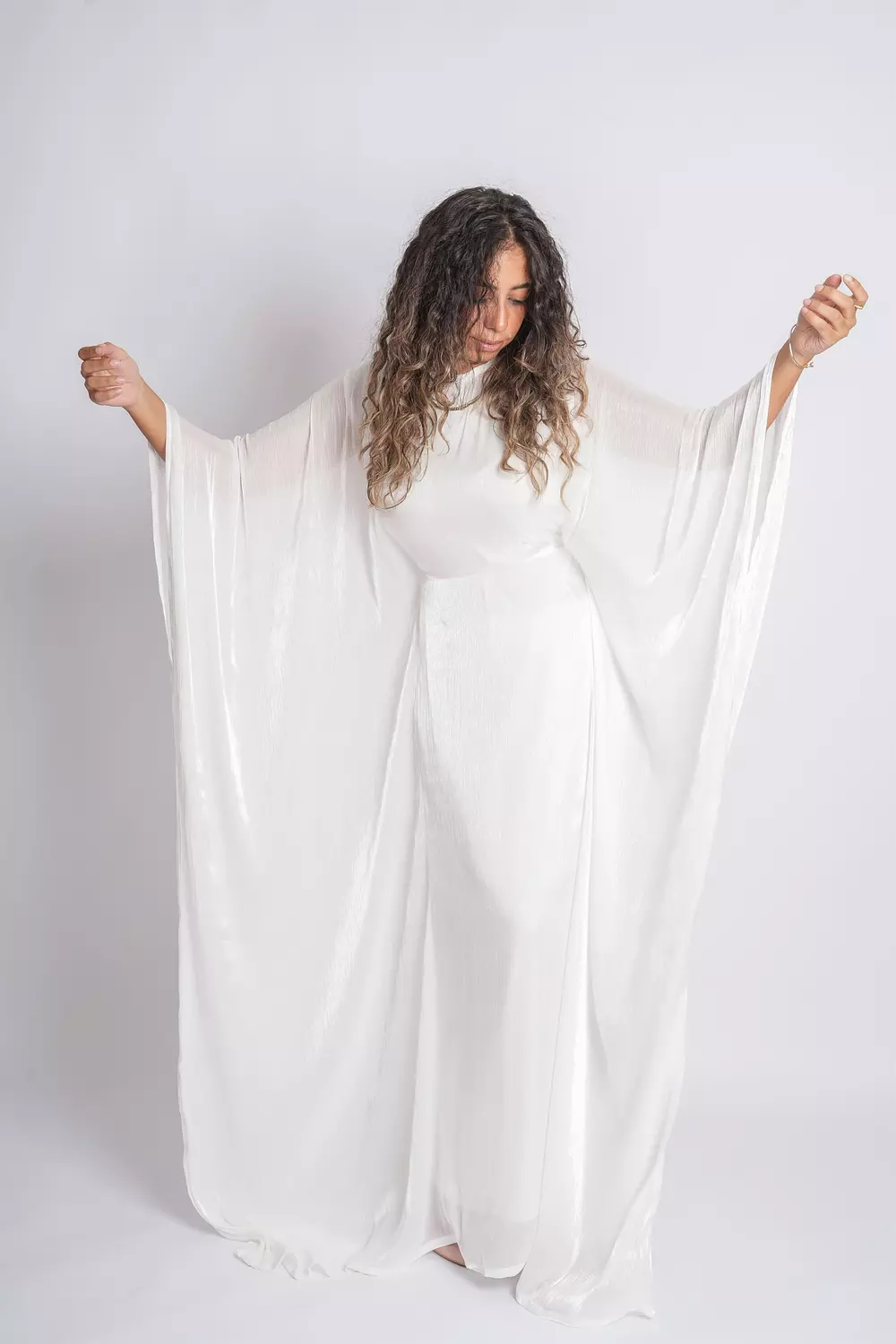 White Butterfly Abaya 4