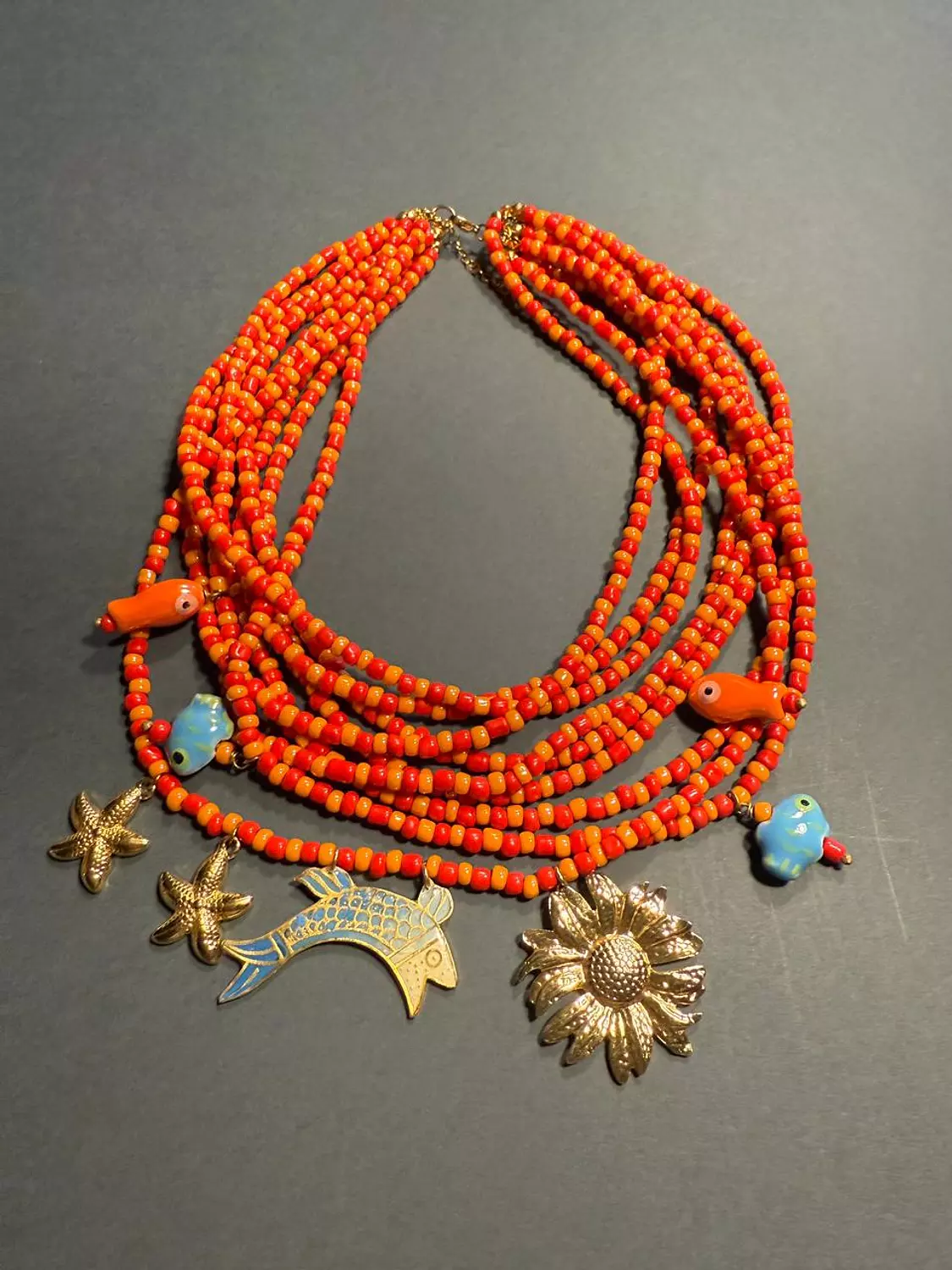 Multi rows spring Necklace image