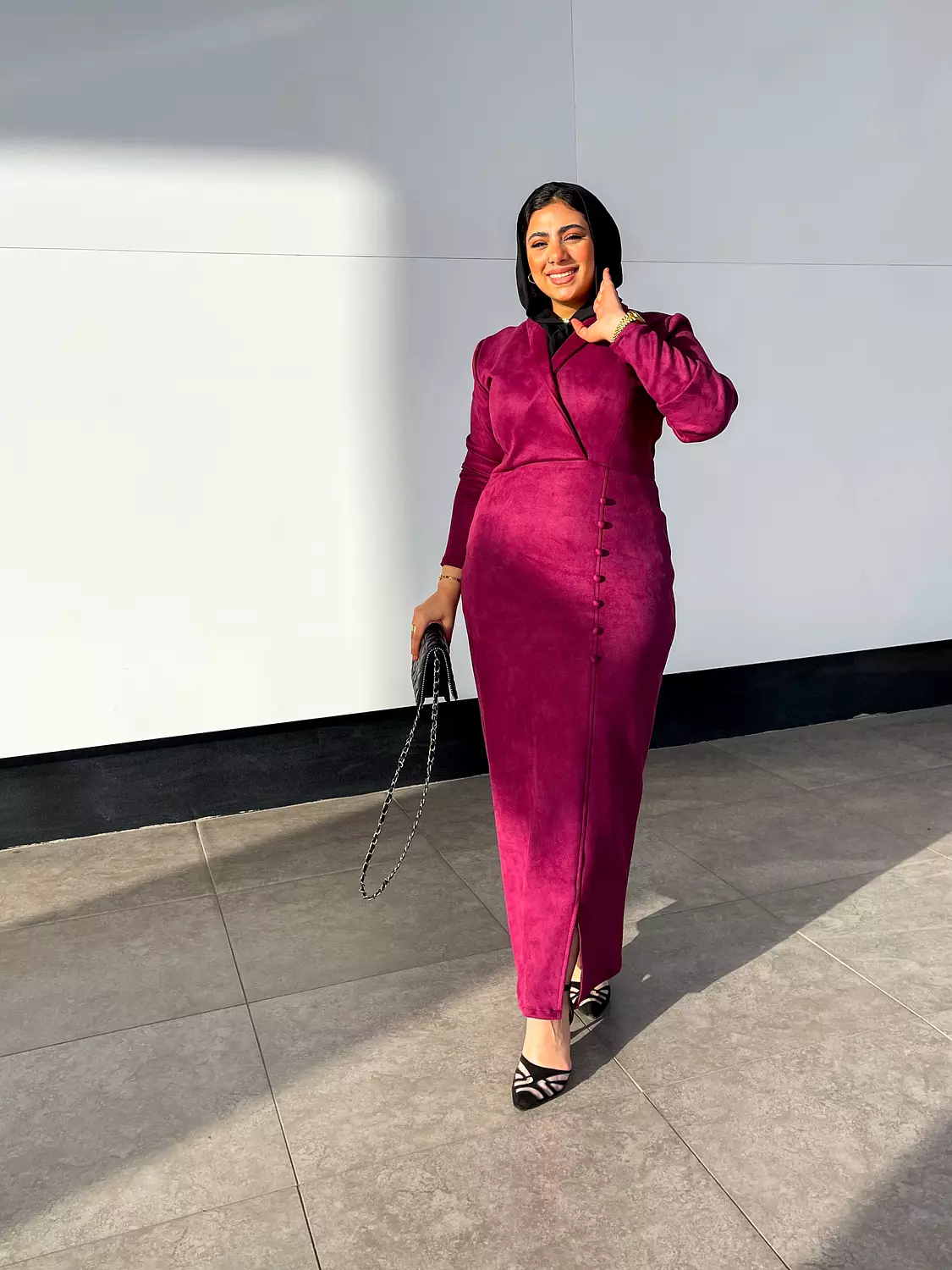 Blazer Dress (Burgundy color) 1