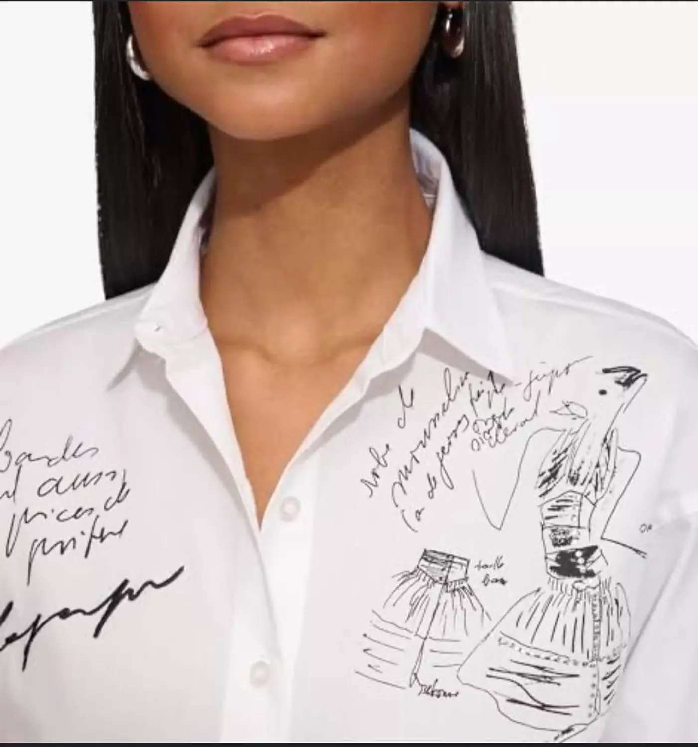 Whimsical Print Button Front Shirt hover image