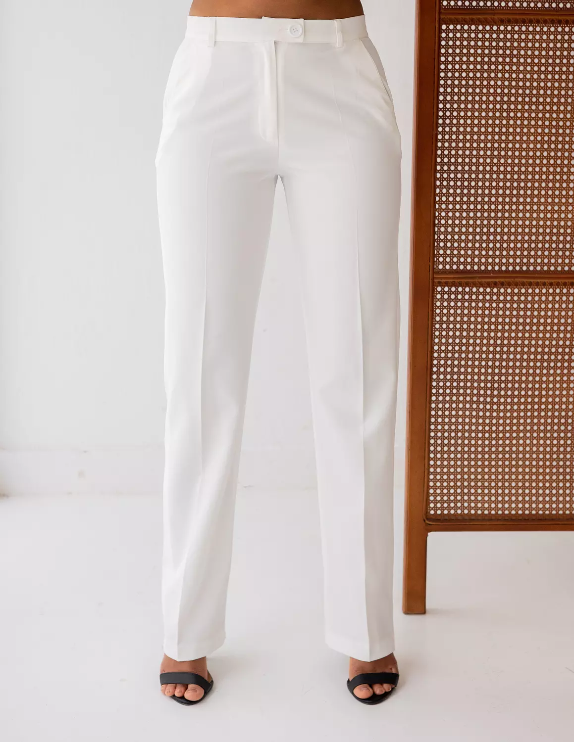 Majestic White straight pants  image