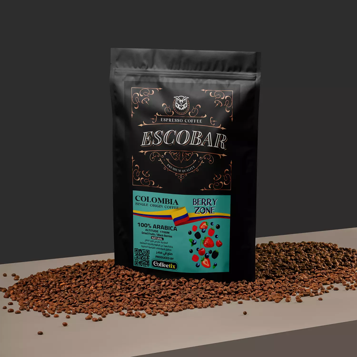Esobar Single Origin Coffee Colombia Berry zone (250gm) hover image