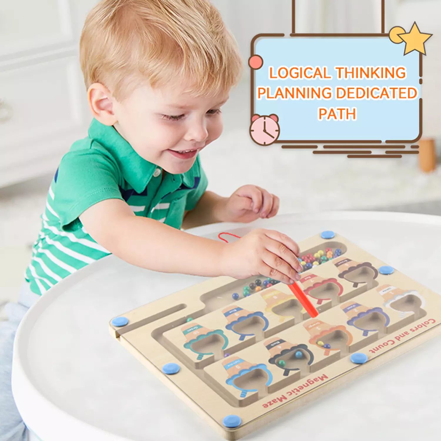 Magnetic Color Sorting Maze | Peekaboo shop