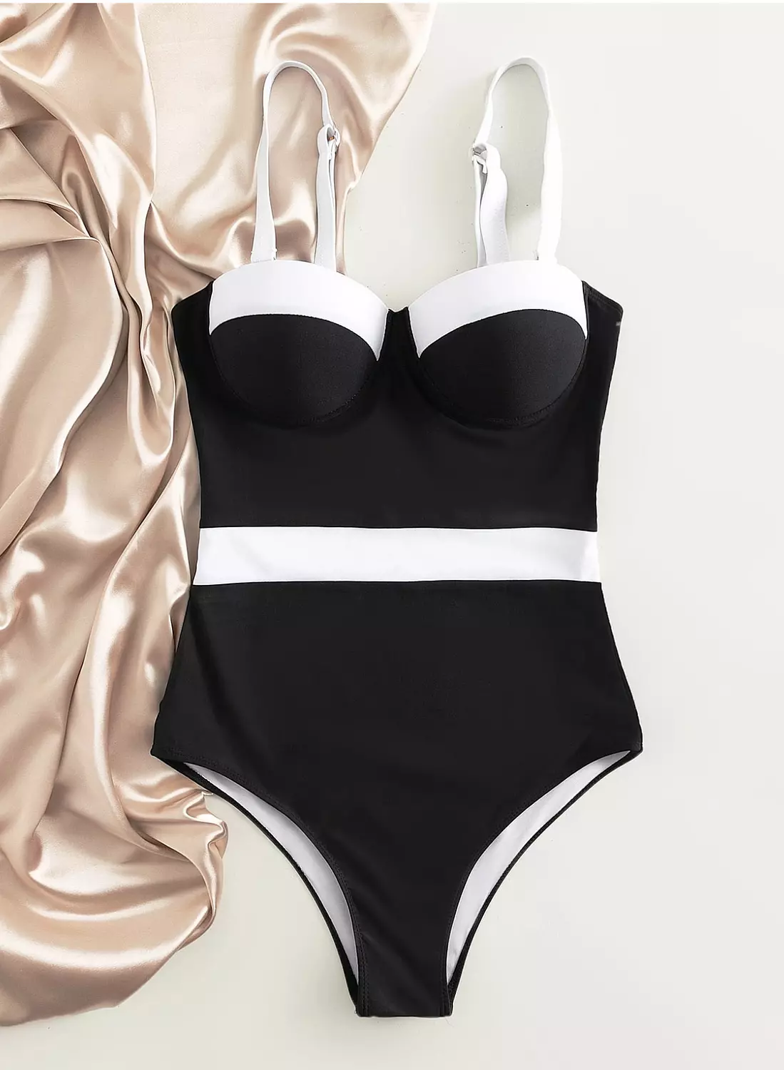 SHEIN Push Up One Piece Swimsuit hover image