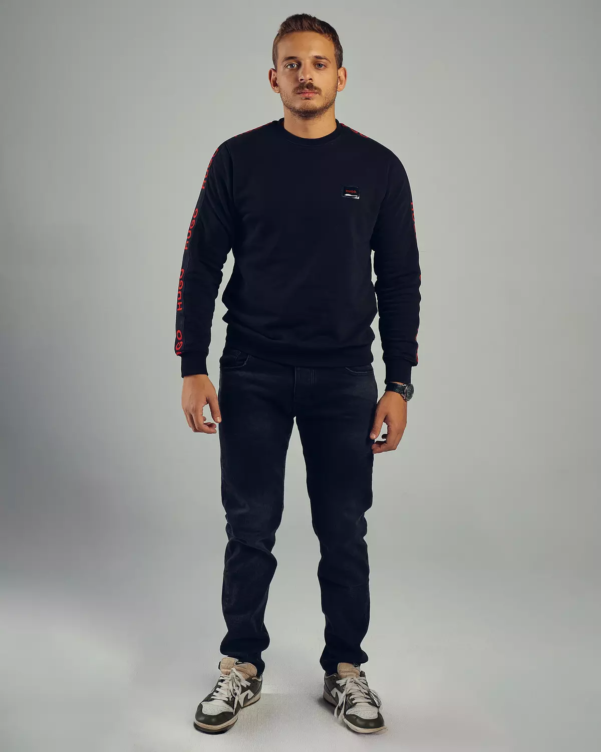 Hugo Rounded Neck Sweat Shirt hover image