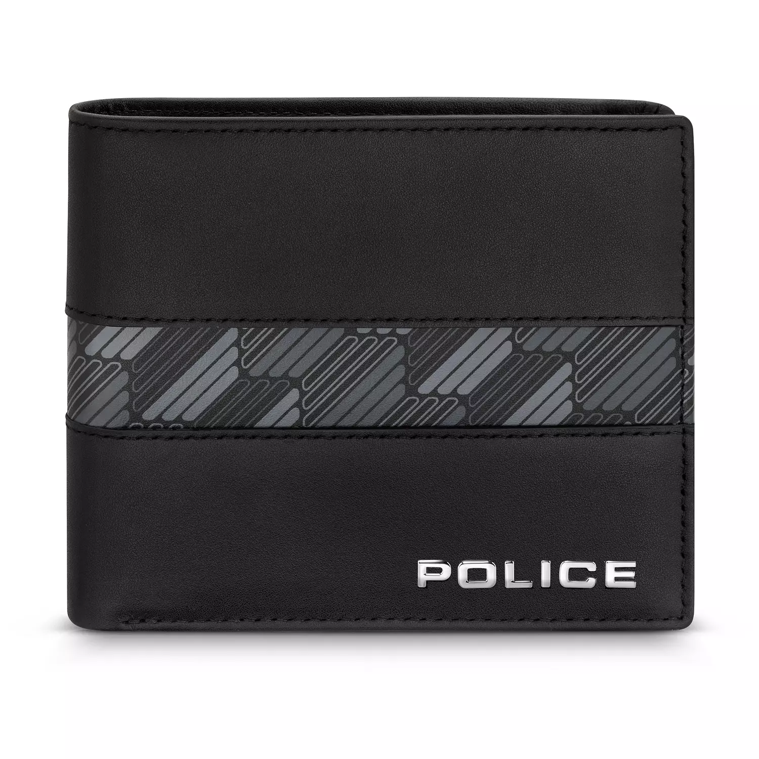 POLICE MEN WALLET Genuine Calf Leather BLACK 0