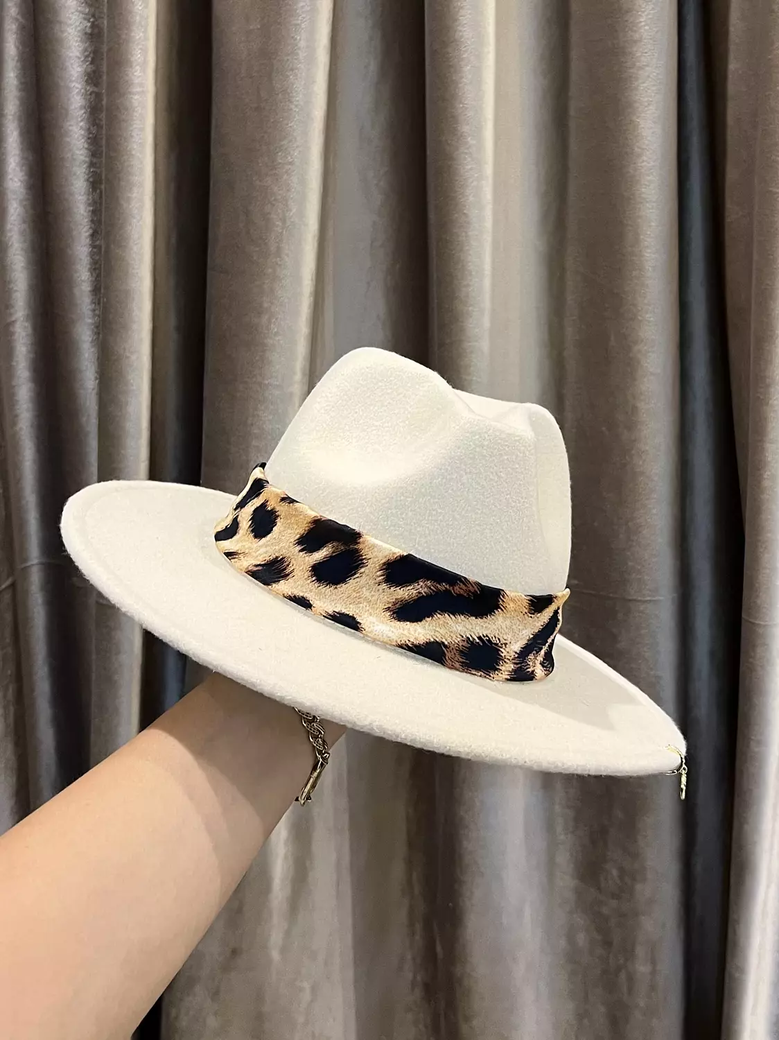 Leopard Fedora Hat image