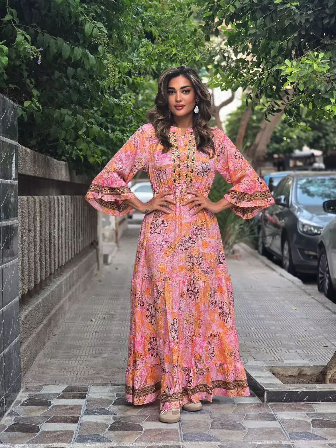 Orange Boho Dress image