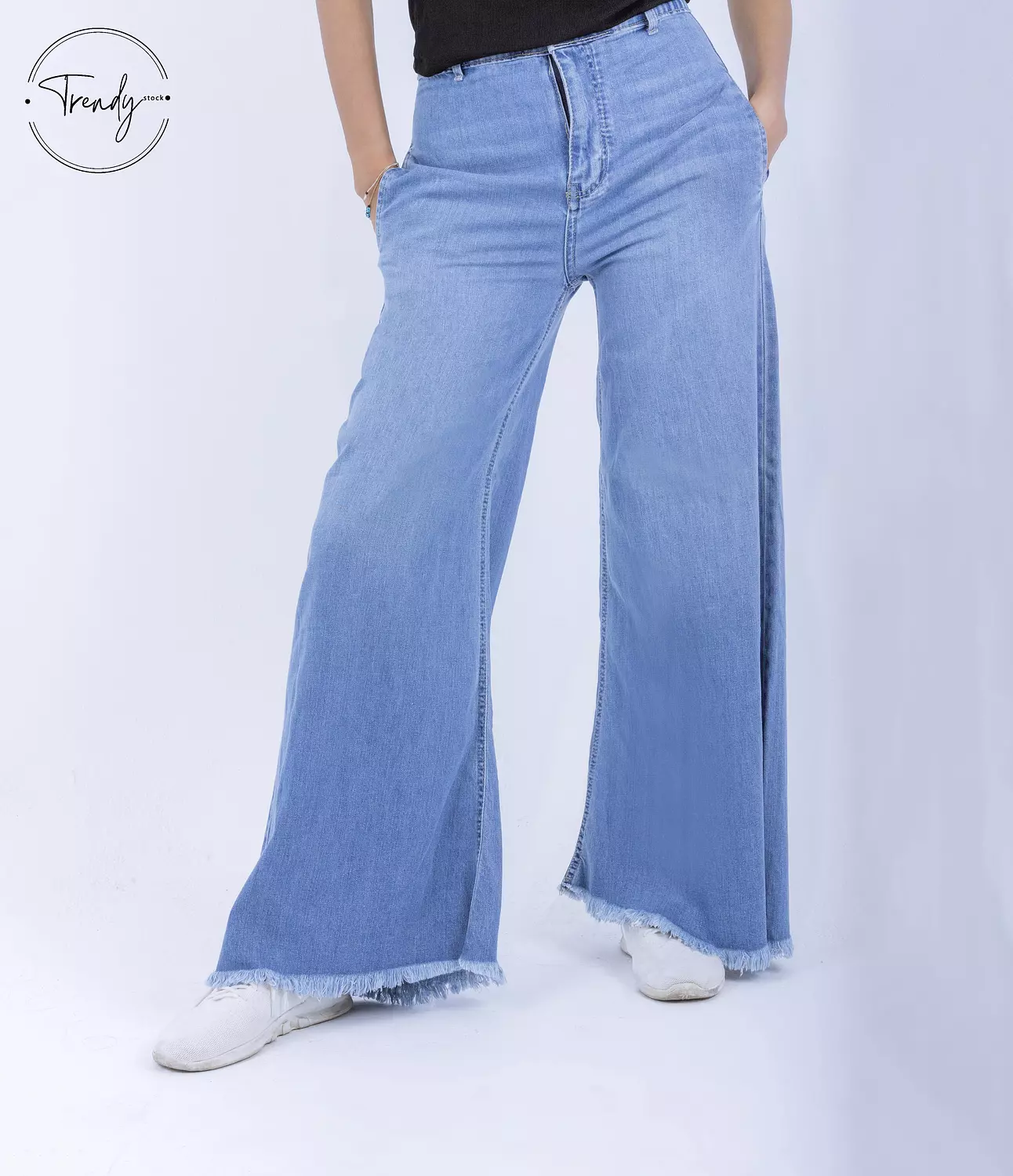 Wide Flare leg Jeans pants image