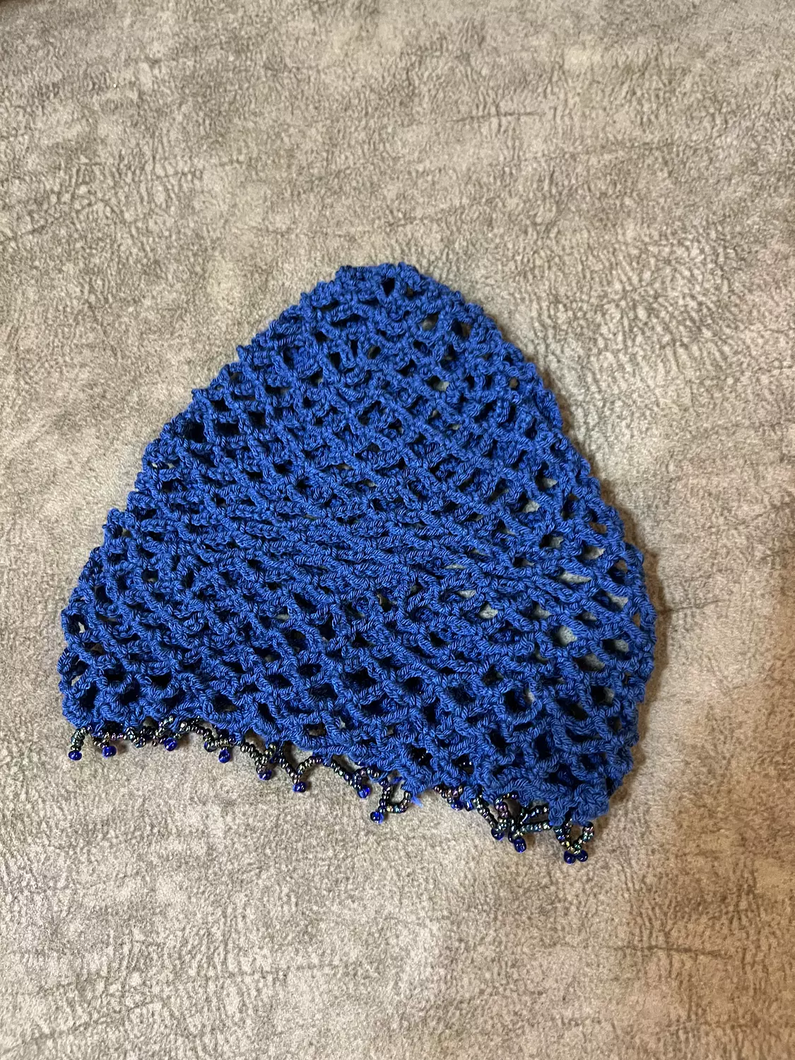 Coastal blue crochet hat 5