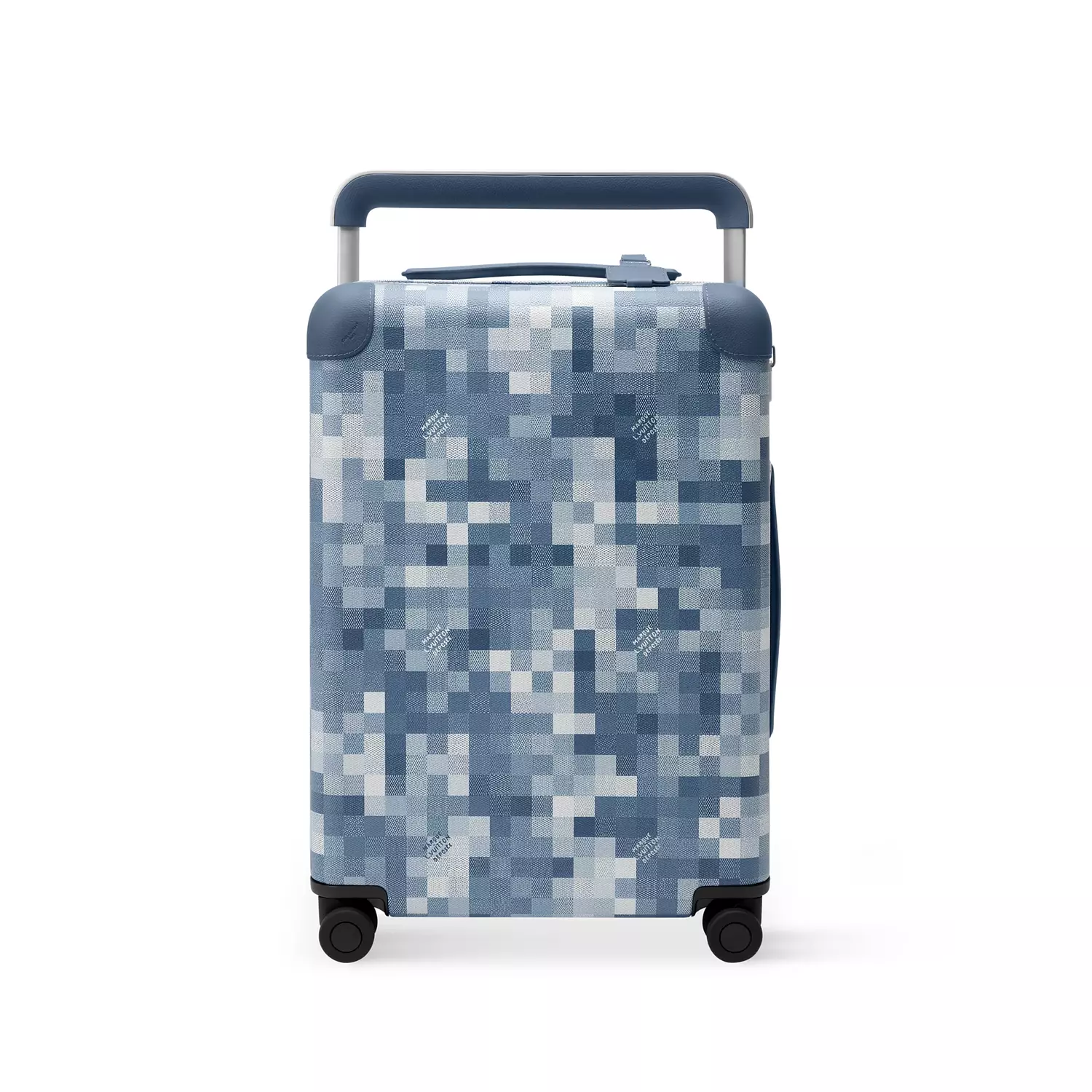 Louis Vuitton Horizon 55 rolling suitcase, likely featuring a monogram image