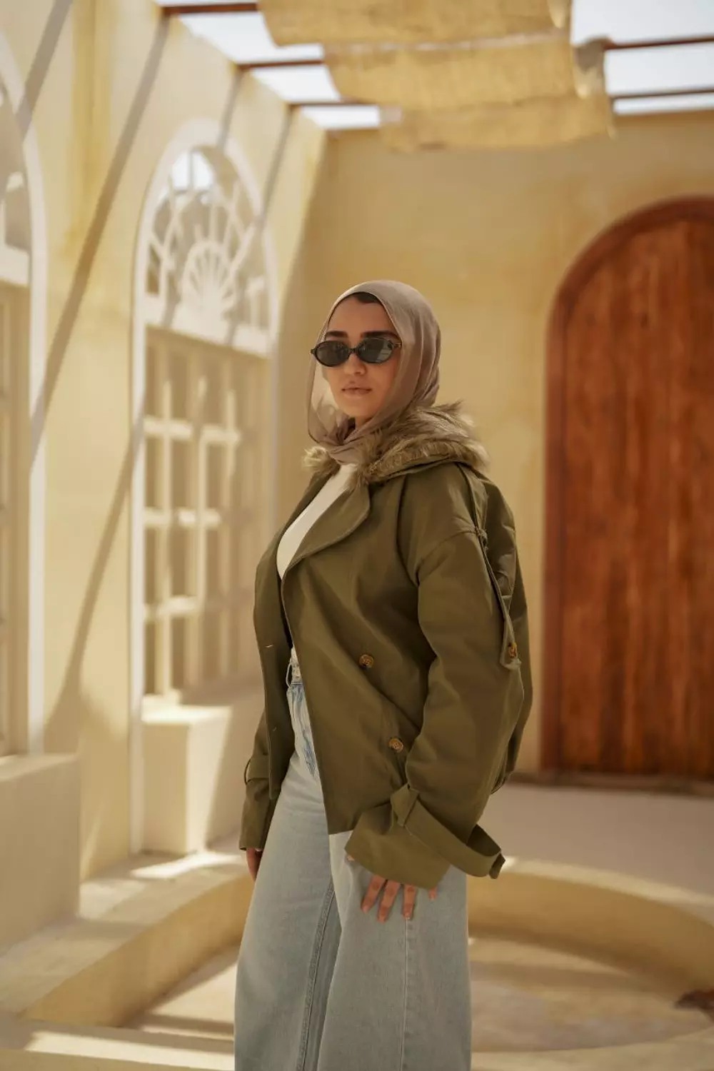 Fur Trench jacket  12