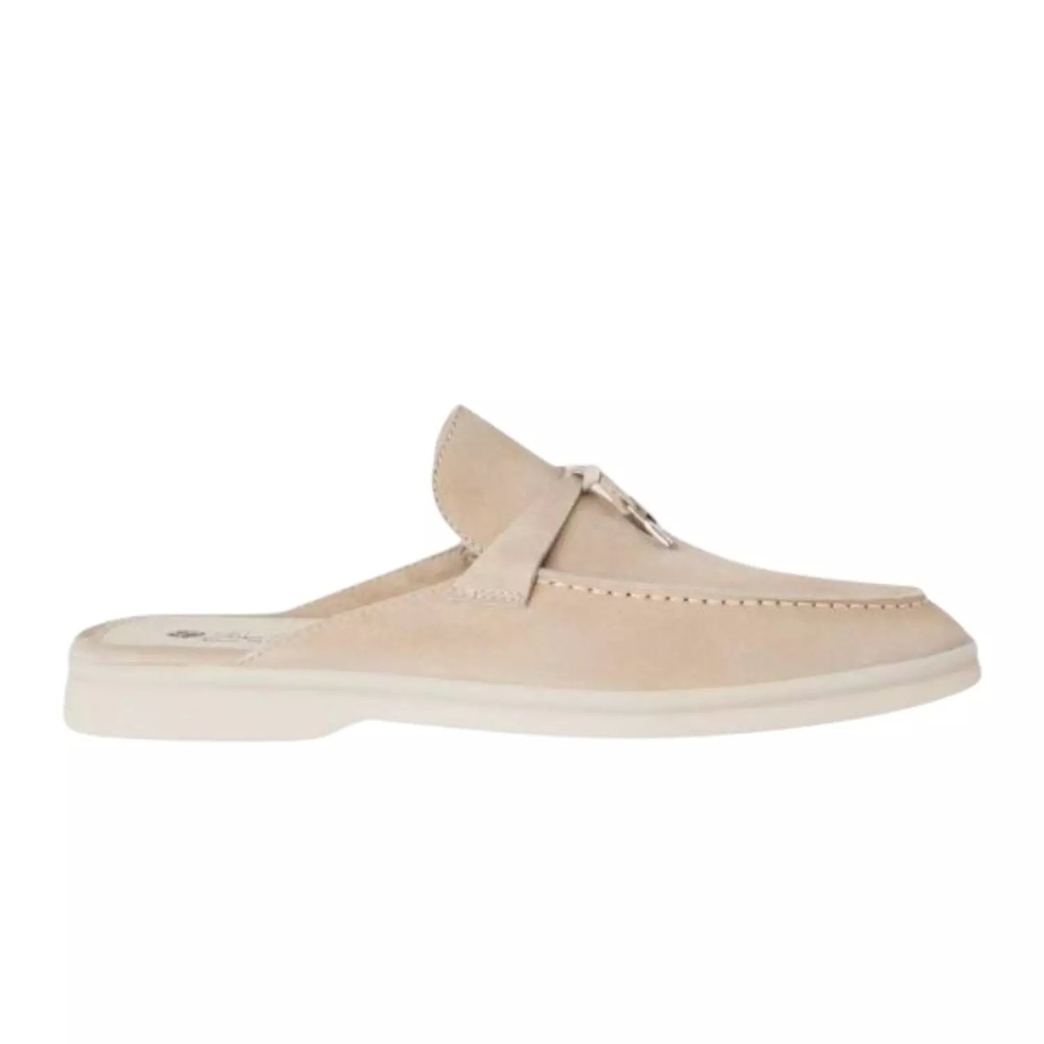 Babouche Charms Walk Loafer Suede Linen | Loro Piana image