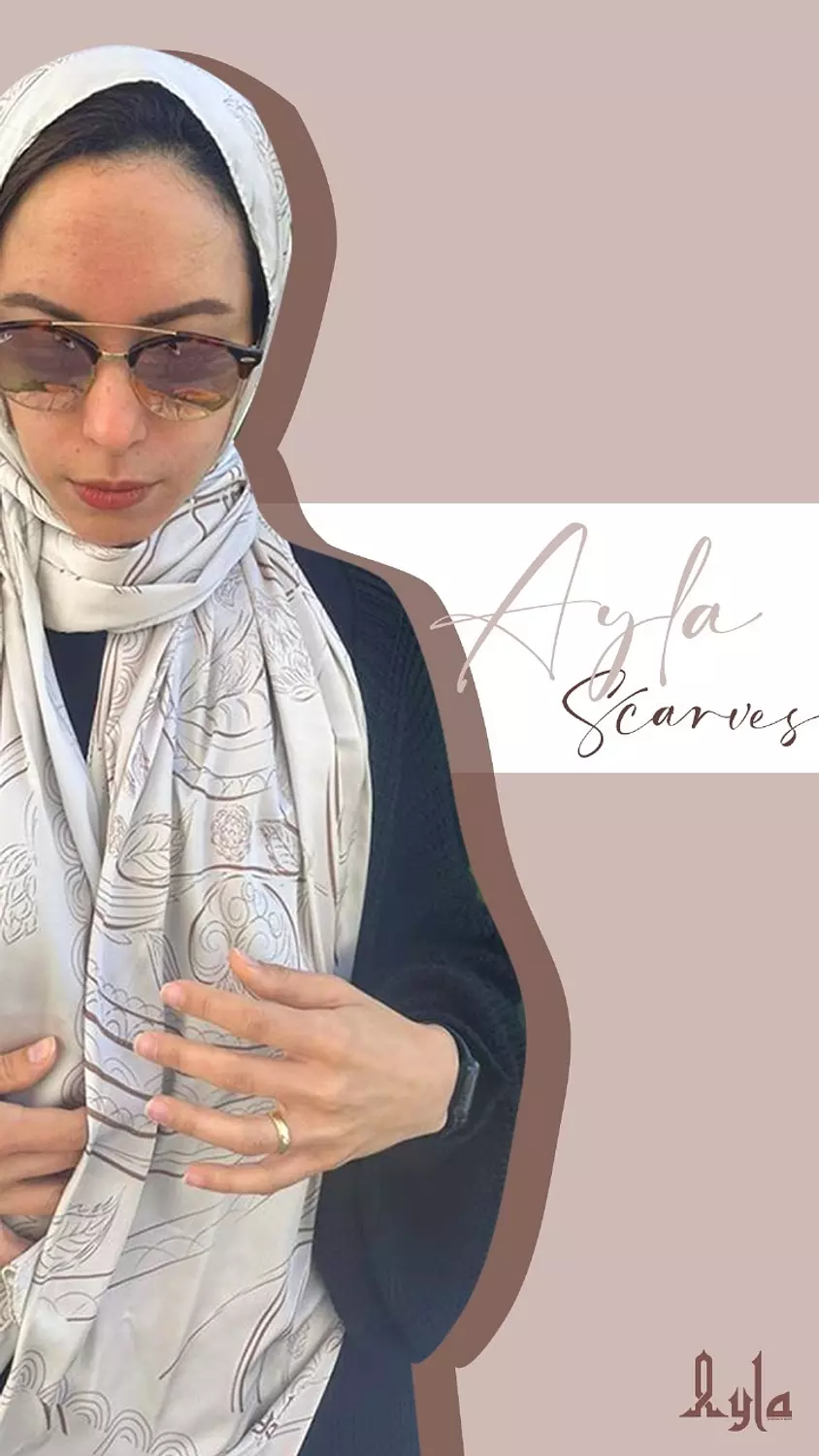 Eleanor satin scarf hover image