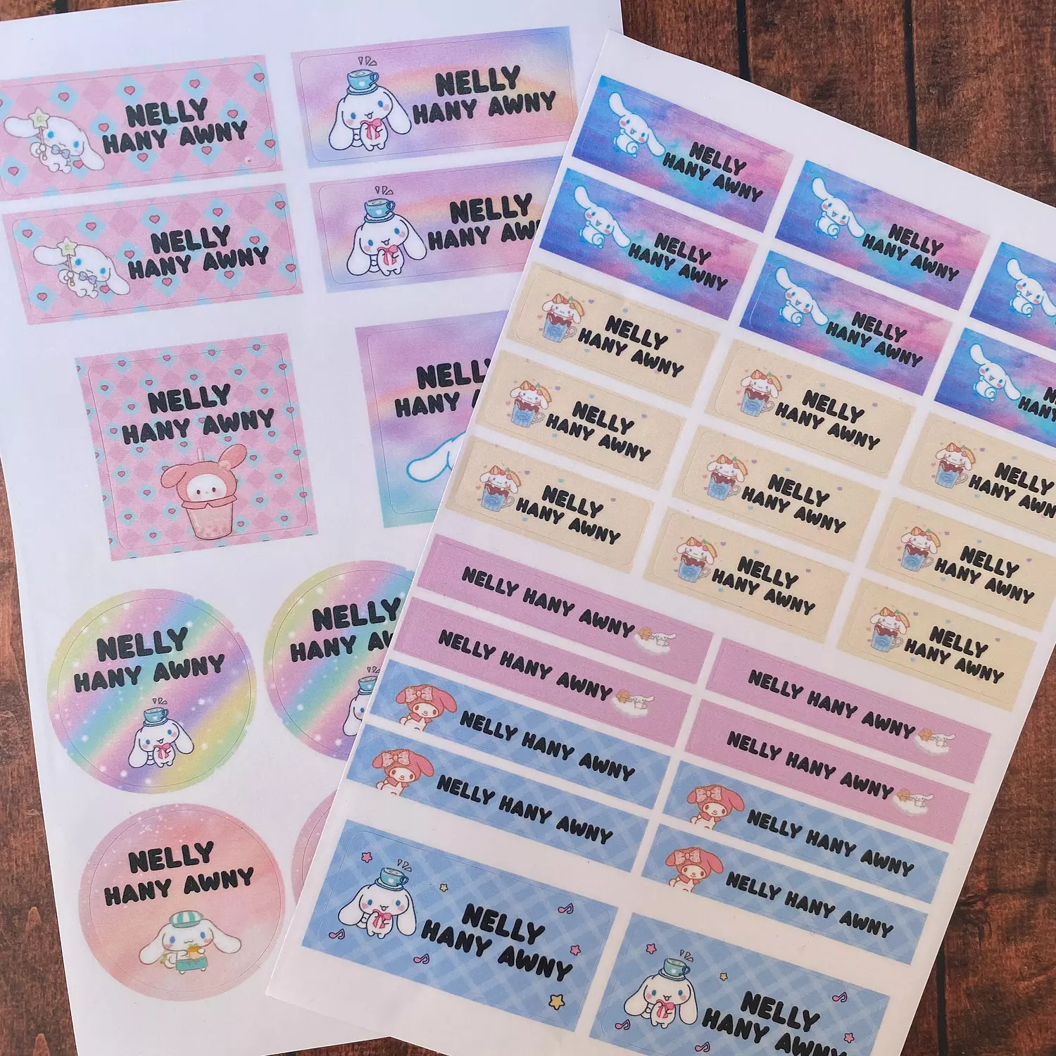 Cinnamoroll Sanrio School Labels 1
