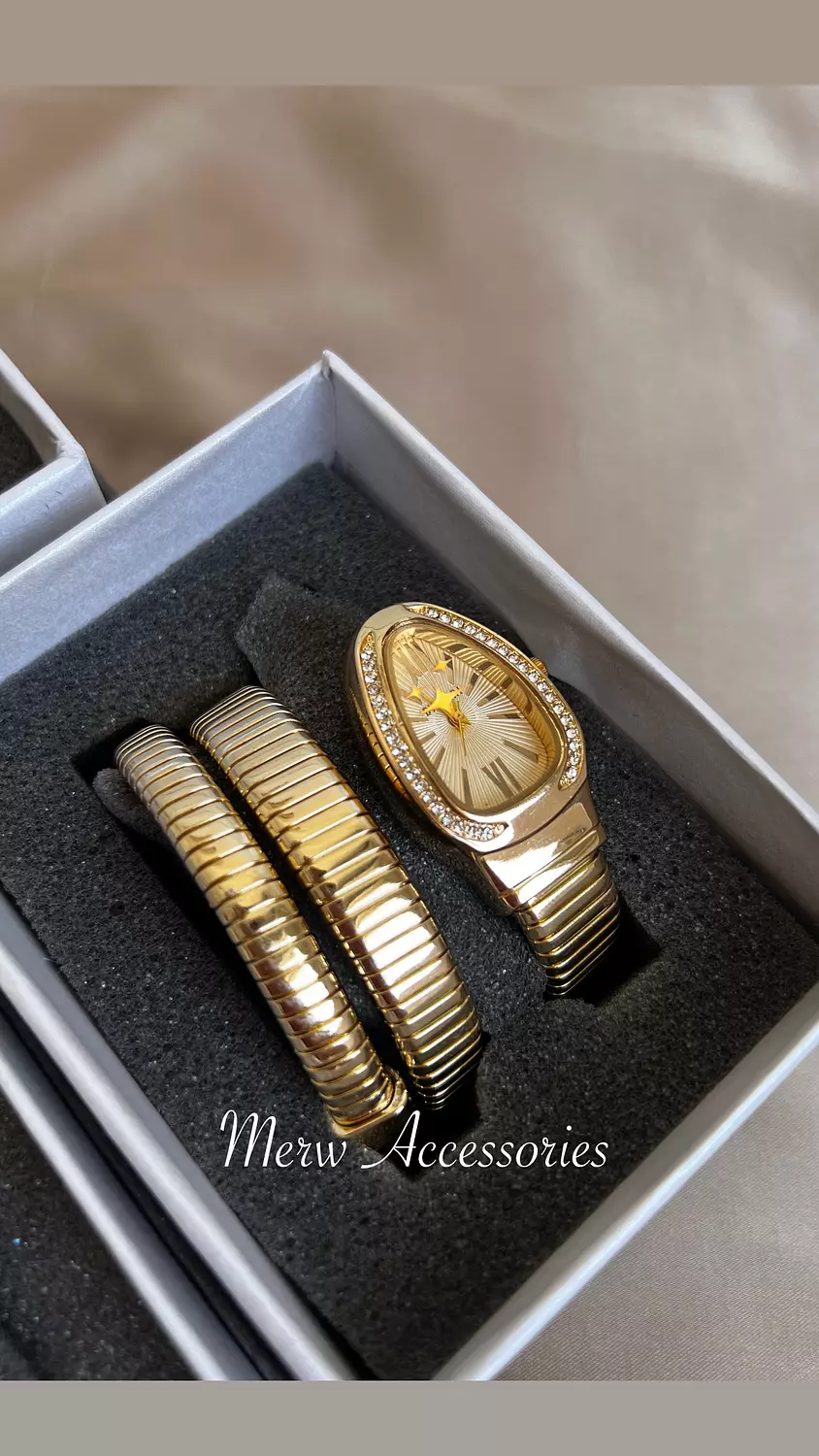 Gold snake watch  1