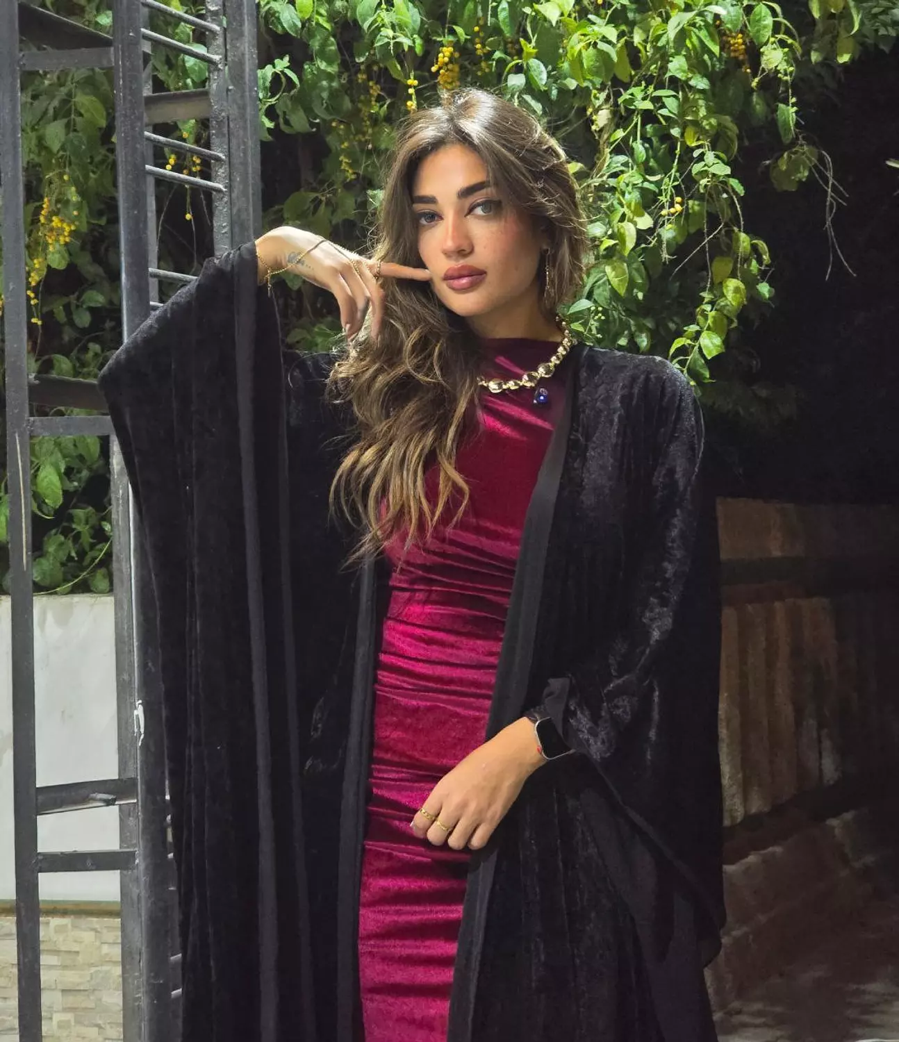 Black Suede Kaftan 2