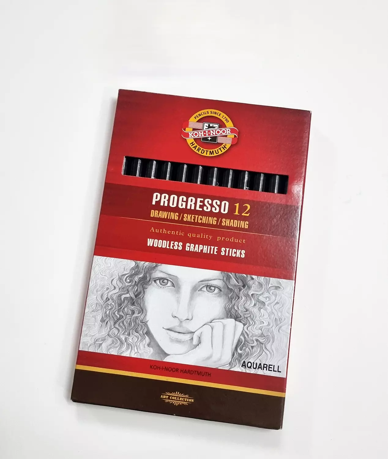 قلم جرافيت مائي كوهينور للرسم و التظليل Koh-i-noor progresso Woodless Graphite Sticks Aquarell image