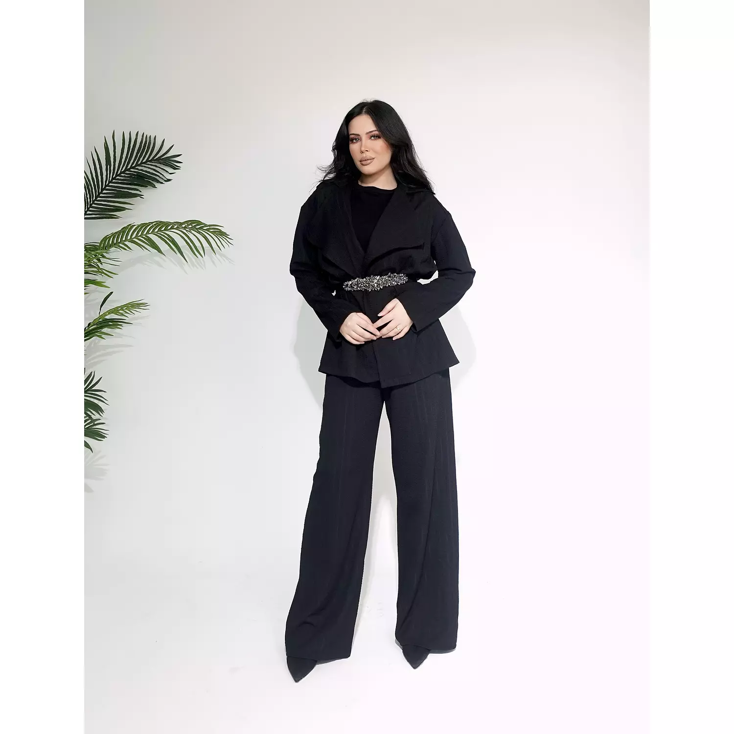 Black Tricot Summer Set  image